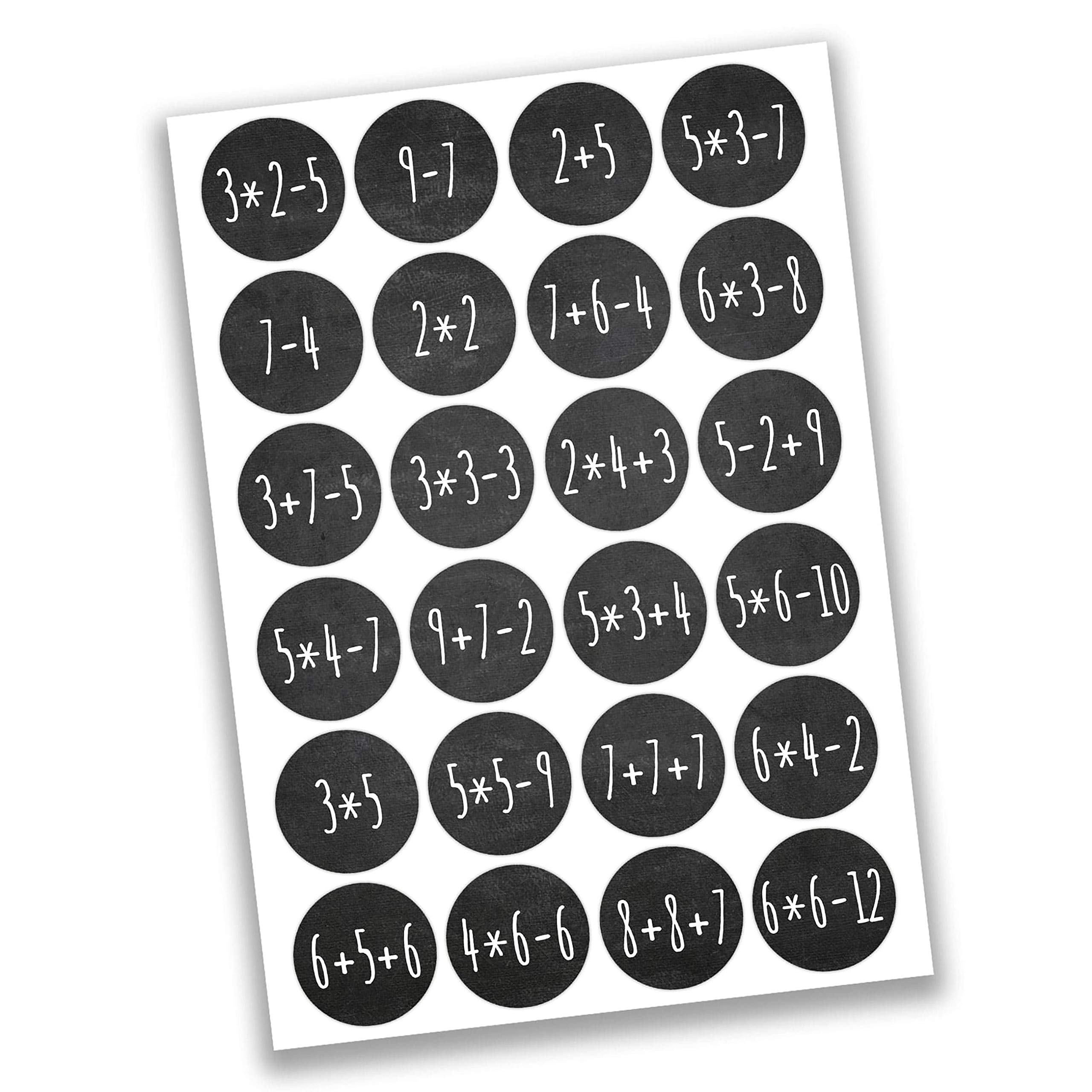 Adventskalender stickers CHRISTMAS 24st