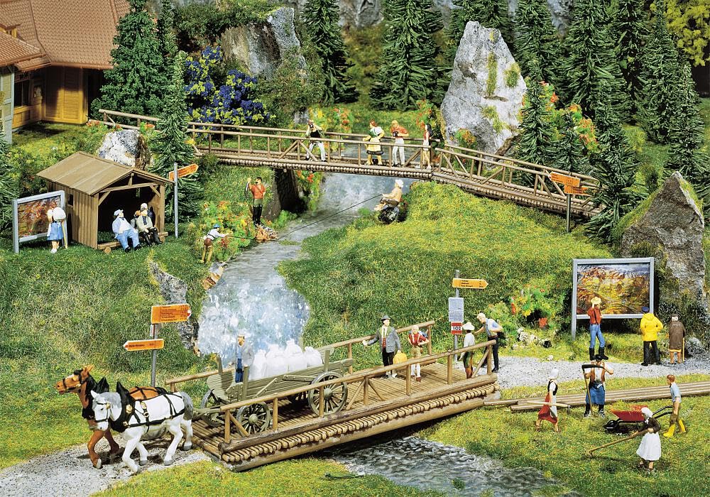 Faller 180548 - 1/87 / H0 Hiking Routes Accessories - New