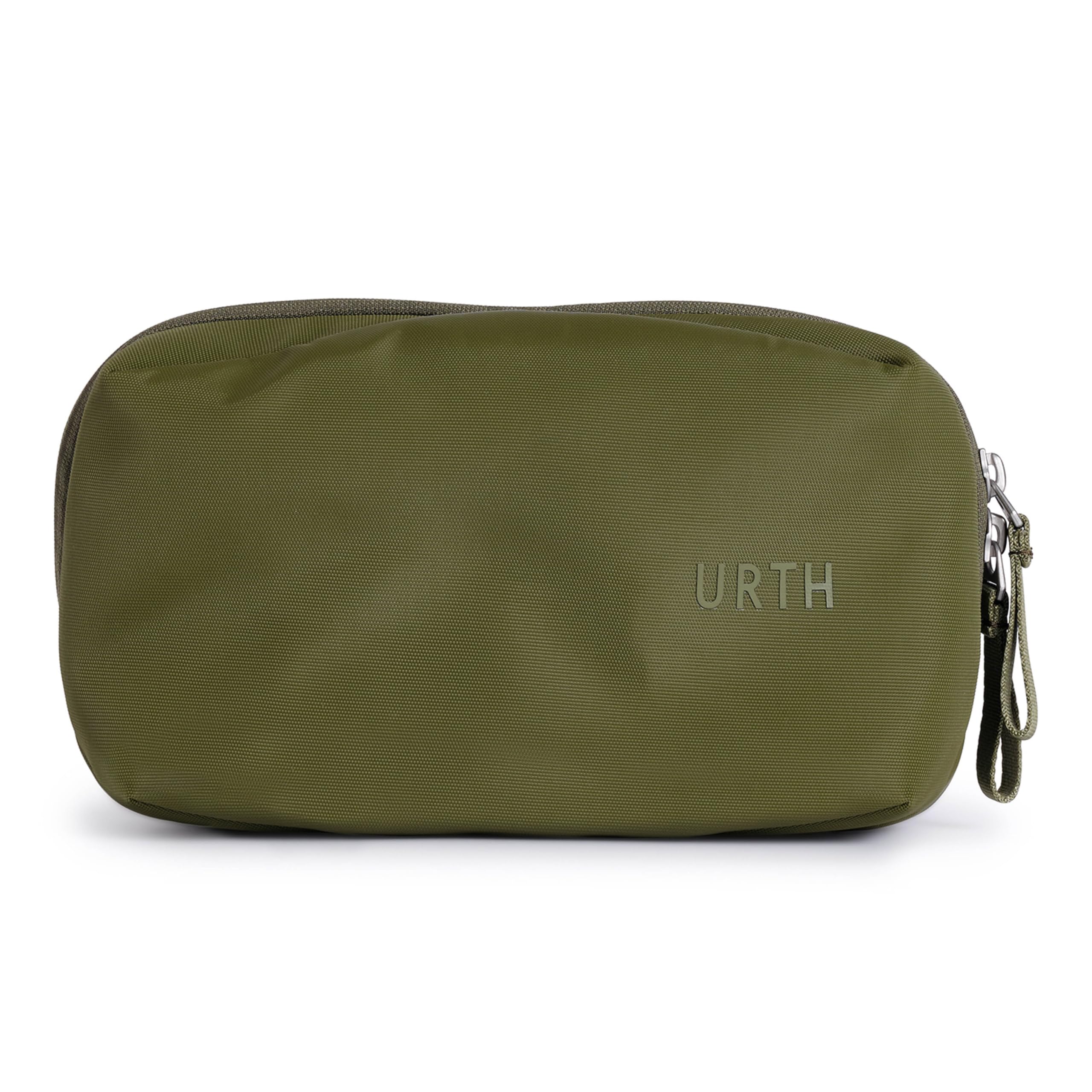 Urth Zeolite Organiseur Tech - Résistant à l'eau, Étui de Voyage Recyclé pour Électroniques, Sac Organiseur de Câbles pour Câbles, Chargeur, Téléphone, Accessoires de Caméra en Vert