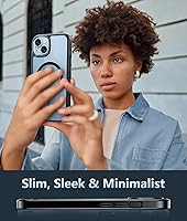 Vista 6 de FNTCASE Funda para iPhone 15 Plus: Fundas magnéticas transparentes para teléfono con protector de pantalla compatible con Magsafe Slim Anti