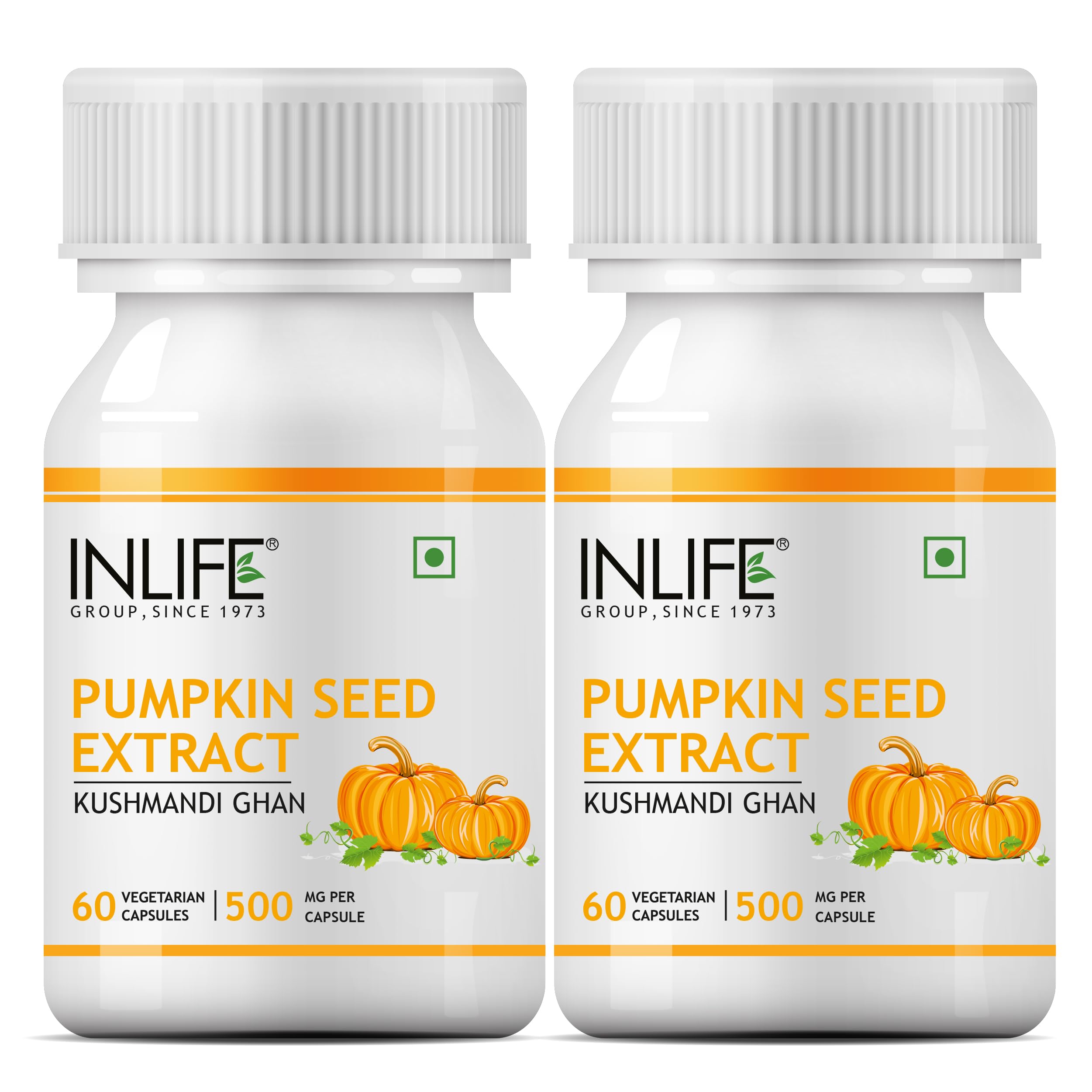 INLIFE Pumpkin Seed Extract Supplement, 500 mg - 60 Vegetarian Capsules (Pack of 2) (B07BH27PV4) Amazon Price History, Amazon Price Tracker
