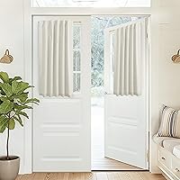 Vista 90 de KOUFALL Cortinas para Ventanas de Cuarto Opacas, Lino Blancas Bloqueador de Luz 84 Largas para Sala Elegantes Oscuras Cortina Sala de Estar Marfil