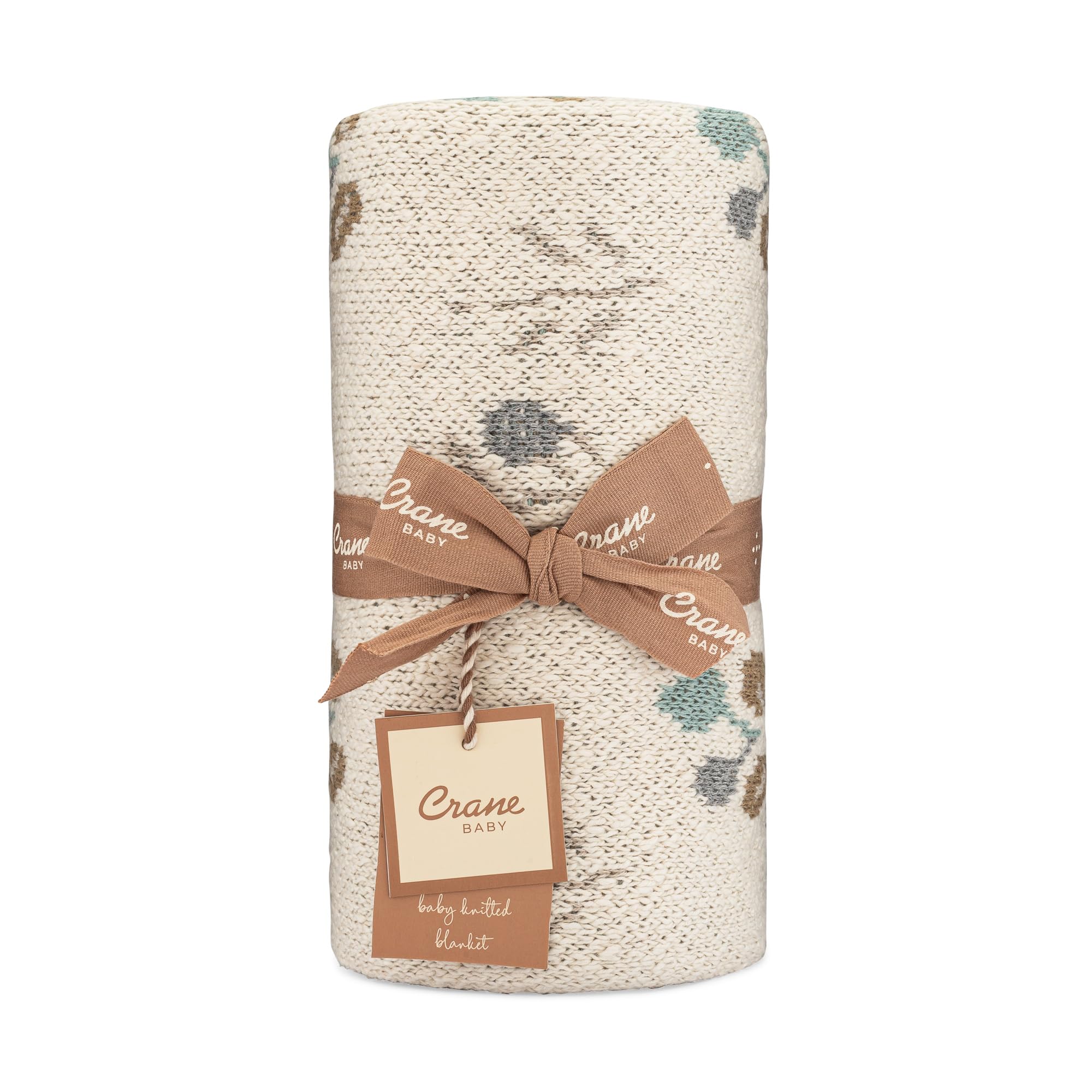 Crane Baby Accesorio para habitación Infantil, 100% algodón orgánico, Estampado Floral, Unisex, Reversible, imprescindible para bebé