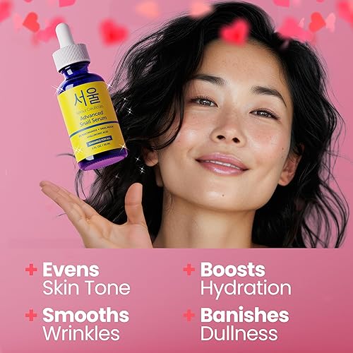Miniatura 2 de SeoulCeuticals K Beauty - Suero coreano al 5 % de niacinamida + mucina de caracol al 97.5 % + ácido hialurónico, cuidado de la piel coreano sin