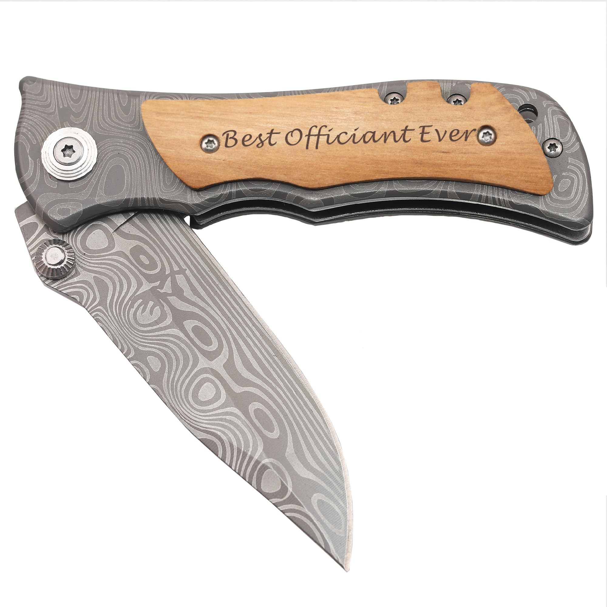 Officiant Gifts - Best Officiant Ever Pocket Knife, Thank You Gifts for Officiant from Bride Groom, Wedding Officiant Appreciation Gifts, Unique Officiant Gift for Man