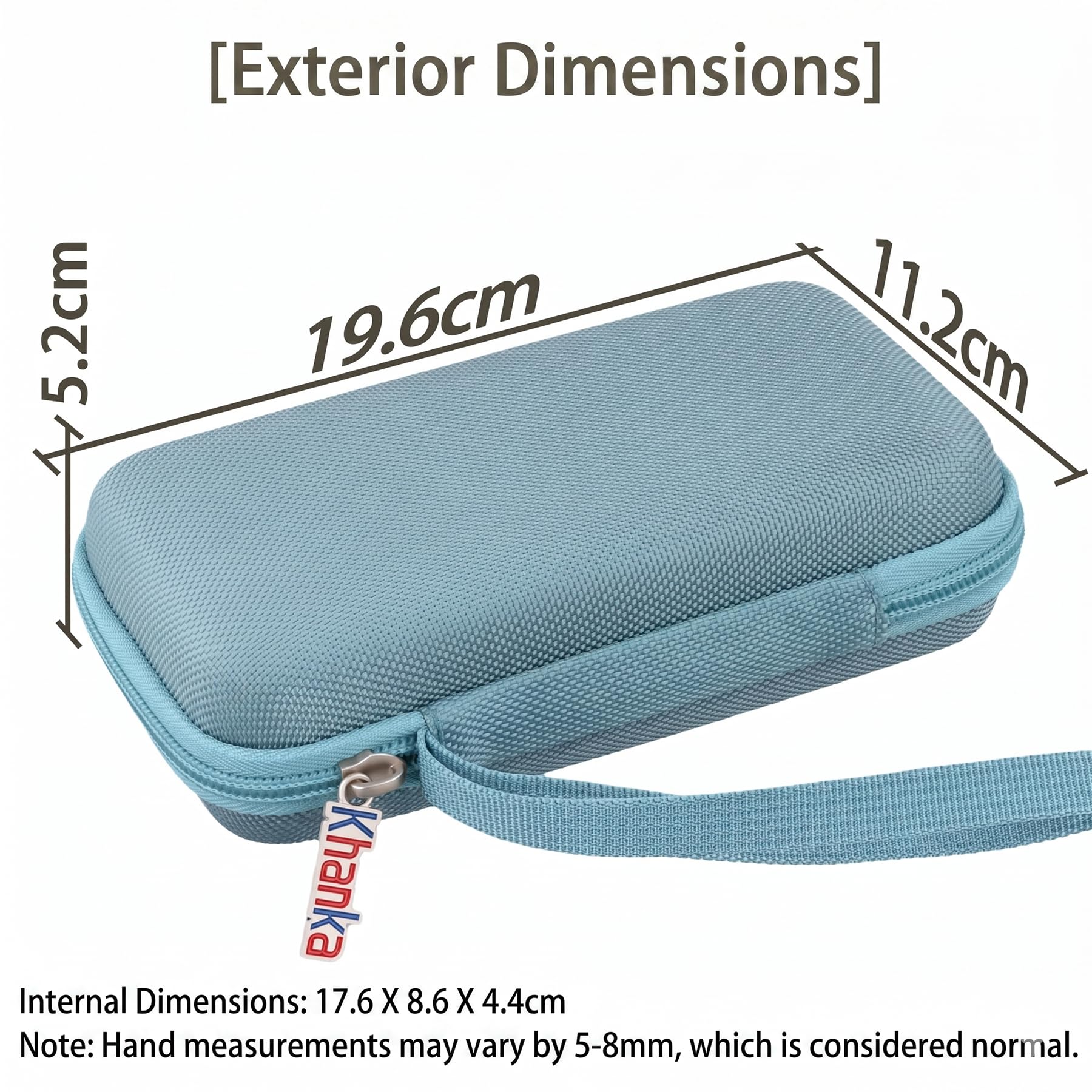 Khanka (Tylko etui) Solidne etui do przenoszenia dla ładowarki przenośnej Anker Power Bank 20 000 mAh z wbudowanym kablem USB-C, torba do przechowywania podczas podróży dla pakietu akumulatorów z