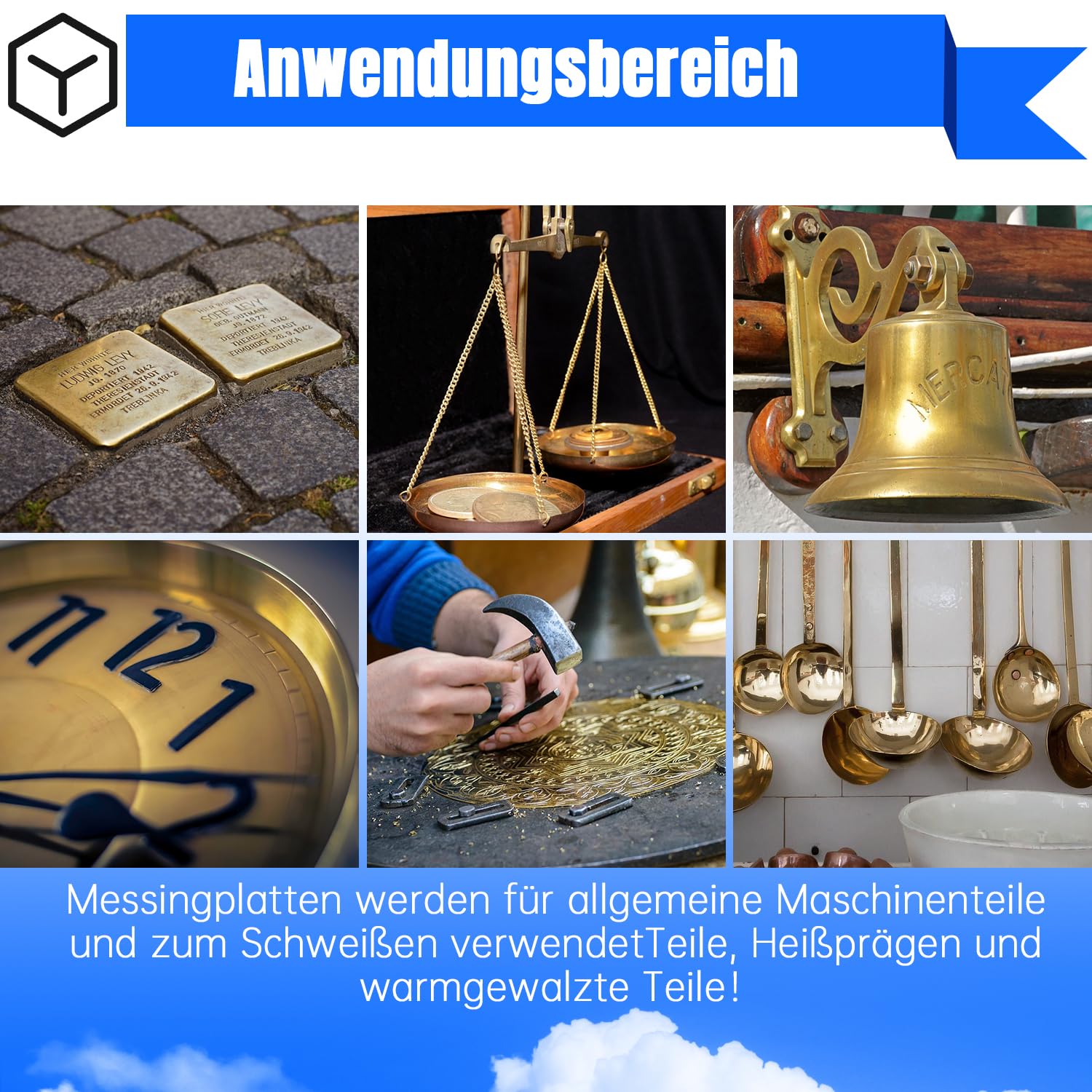 Lamiere Di Ottone Spesse 0,5 Mm - 4 Pezzi Per Creazioni Artigianali, Bracciali E Progetti Fai-da-te - Foto 10