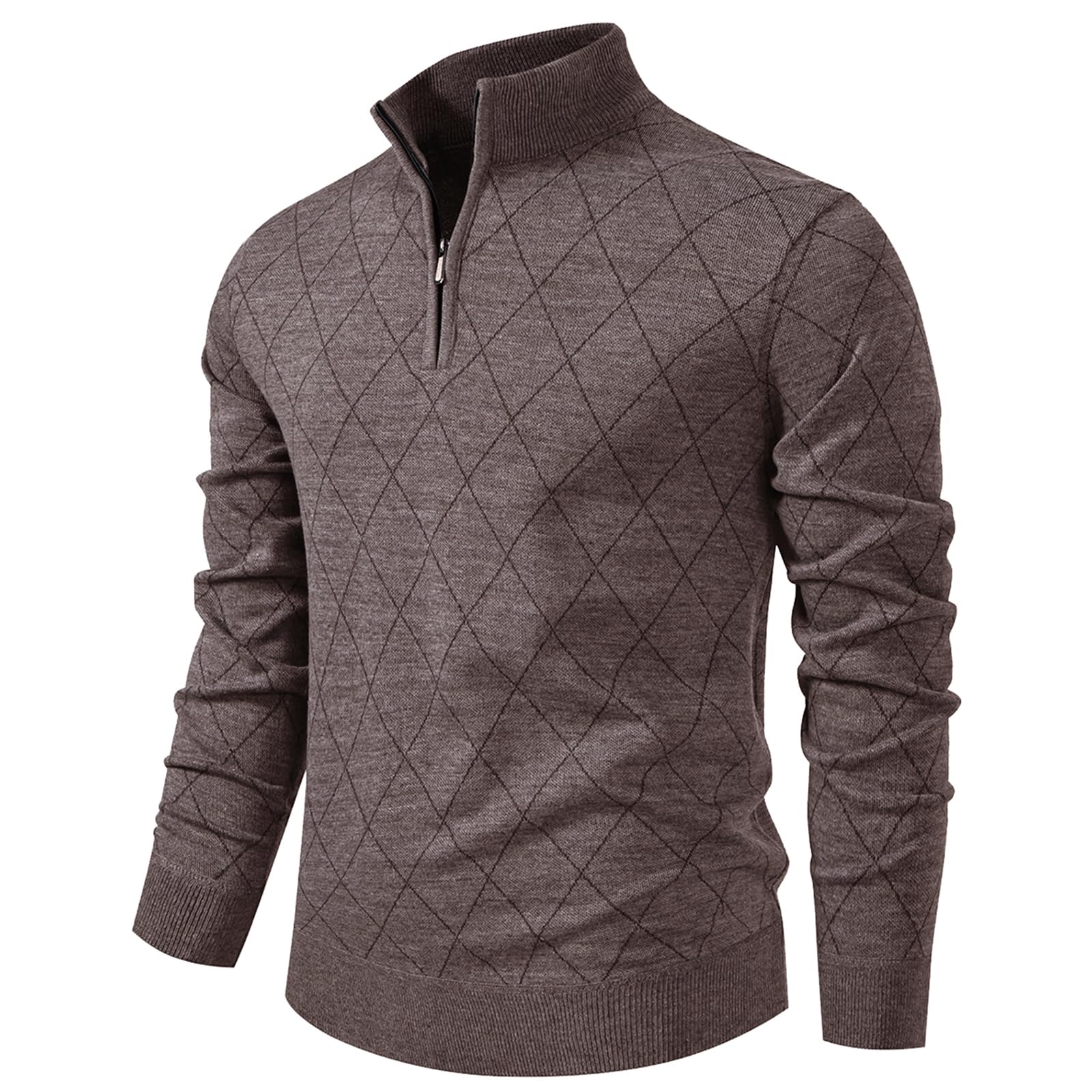 1/4 Zip Pullover Mens Sweaters Lightweight Pullover Soft Men's Knit Long Sleeve Sweater