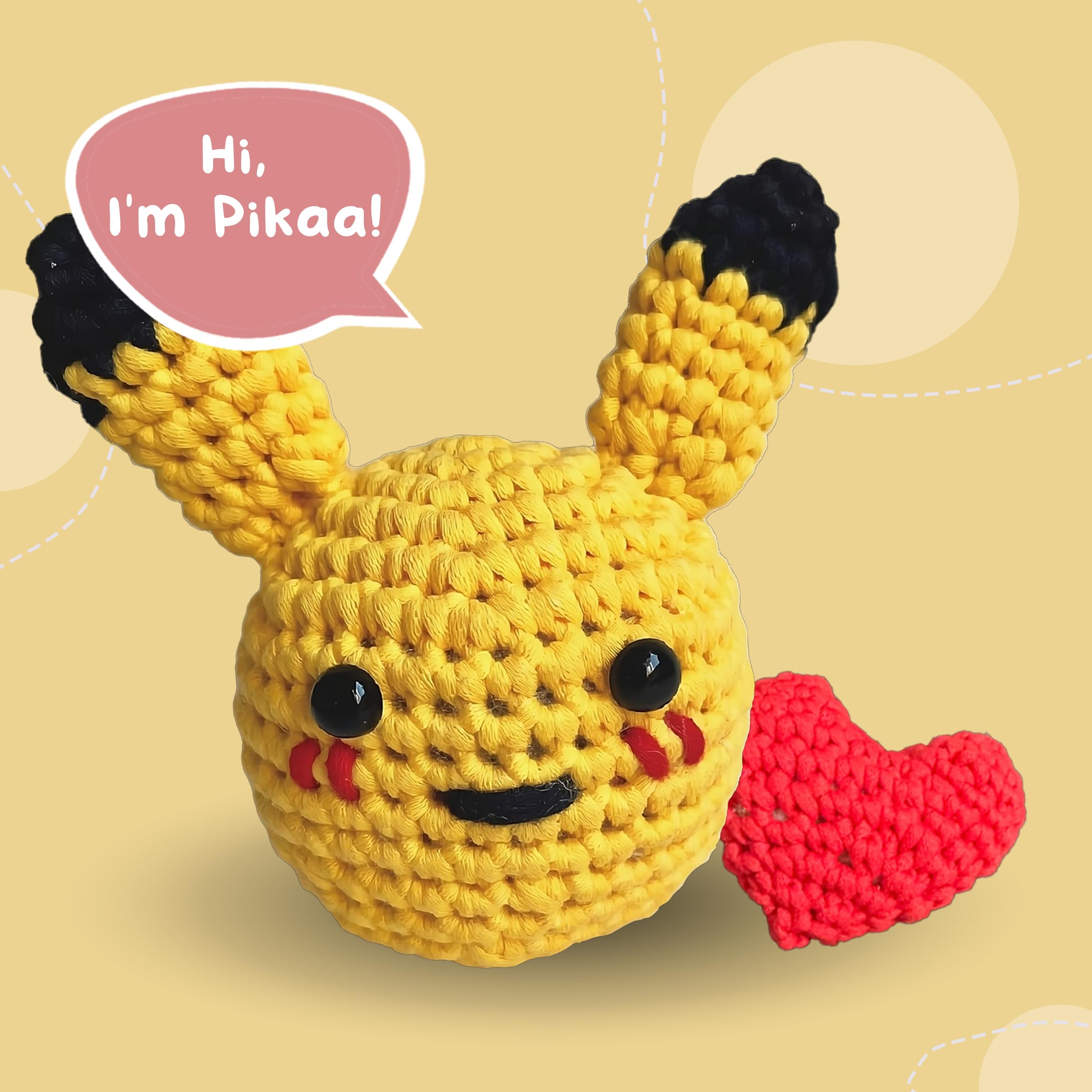 DIY Pika-Doo Crochet Kit - Beginner Amigurumi -3