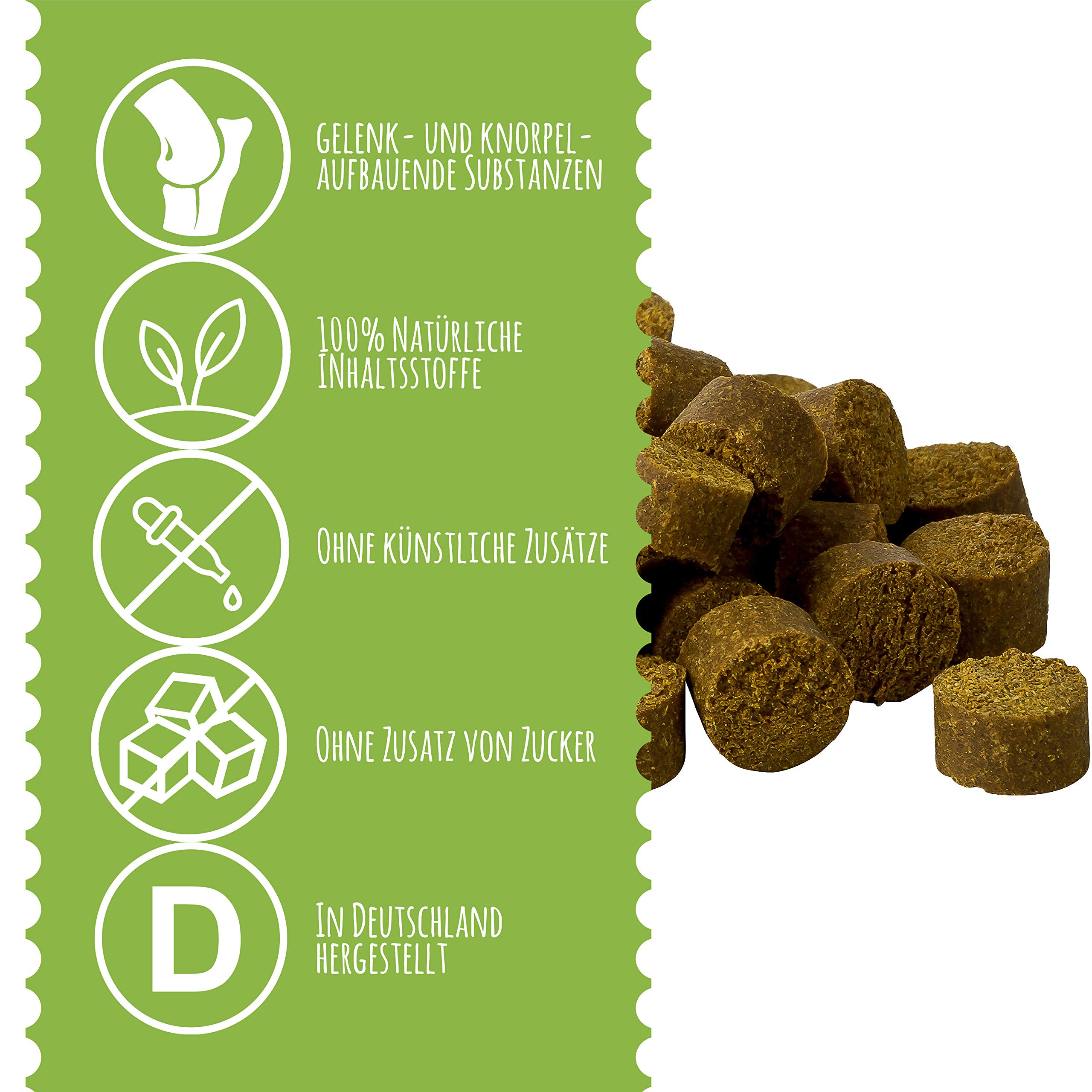 Gelenk Fit I Nahrungsergänzungsmittel für Hunde zur Unterstützung der Knochen und Gelenke I Mit Grünlippmuschel, MSM und Kurkuma (300g - ca. 360 Stück)