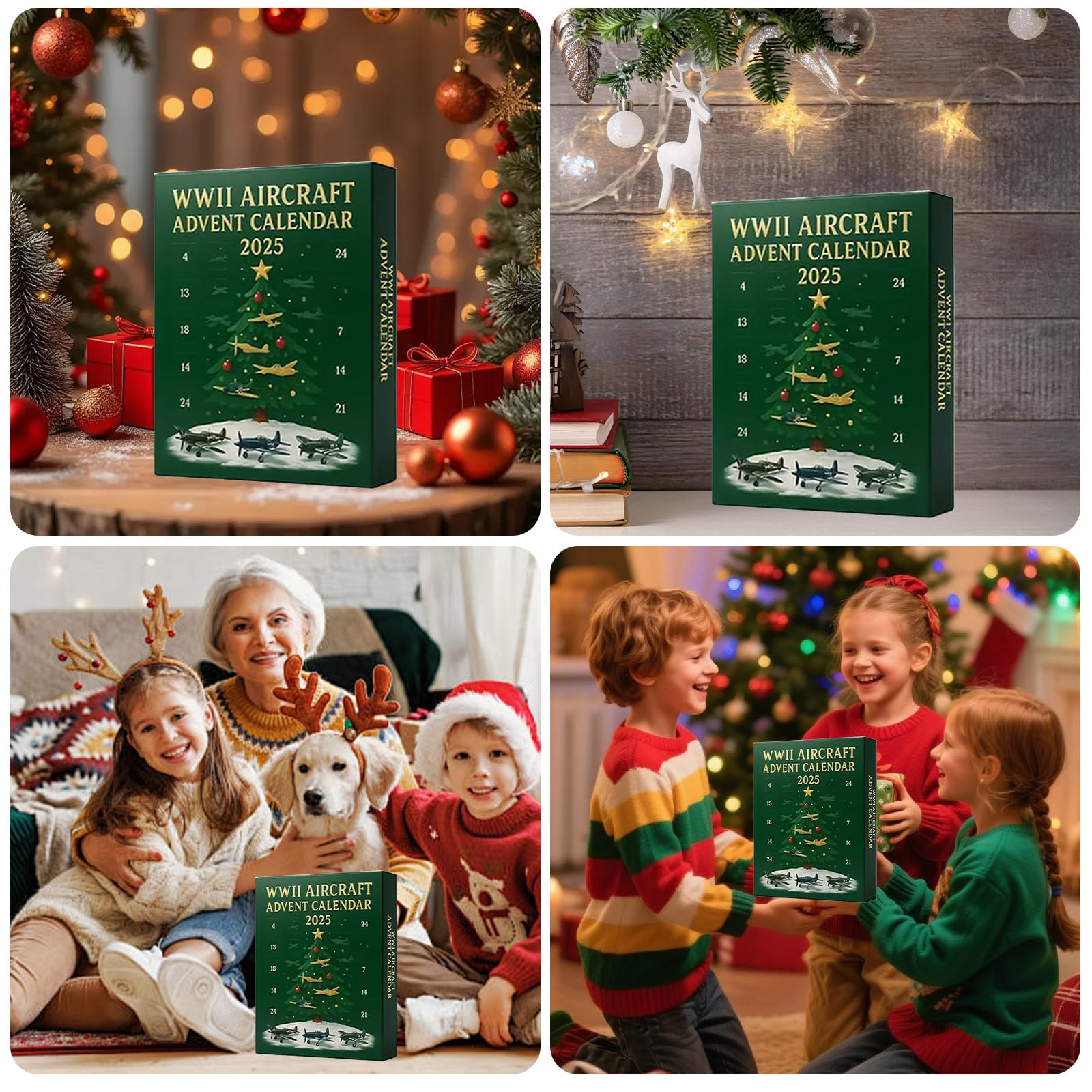 Produktbild von WWII Aircraft 2D Adventskalender 2025, 24 Tage Weihnachts-Countdown