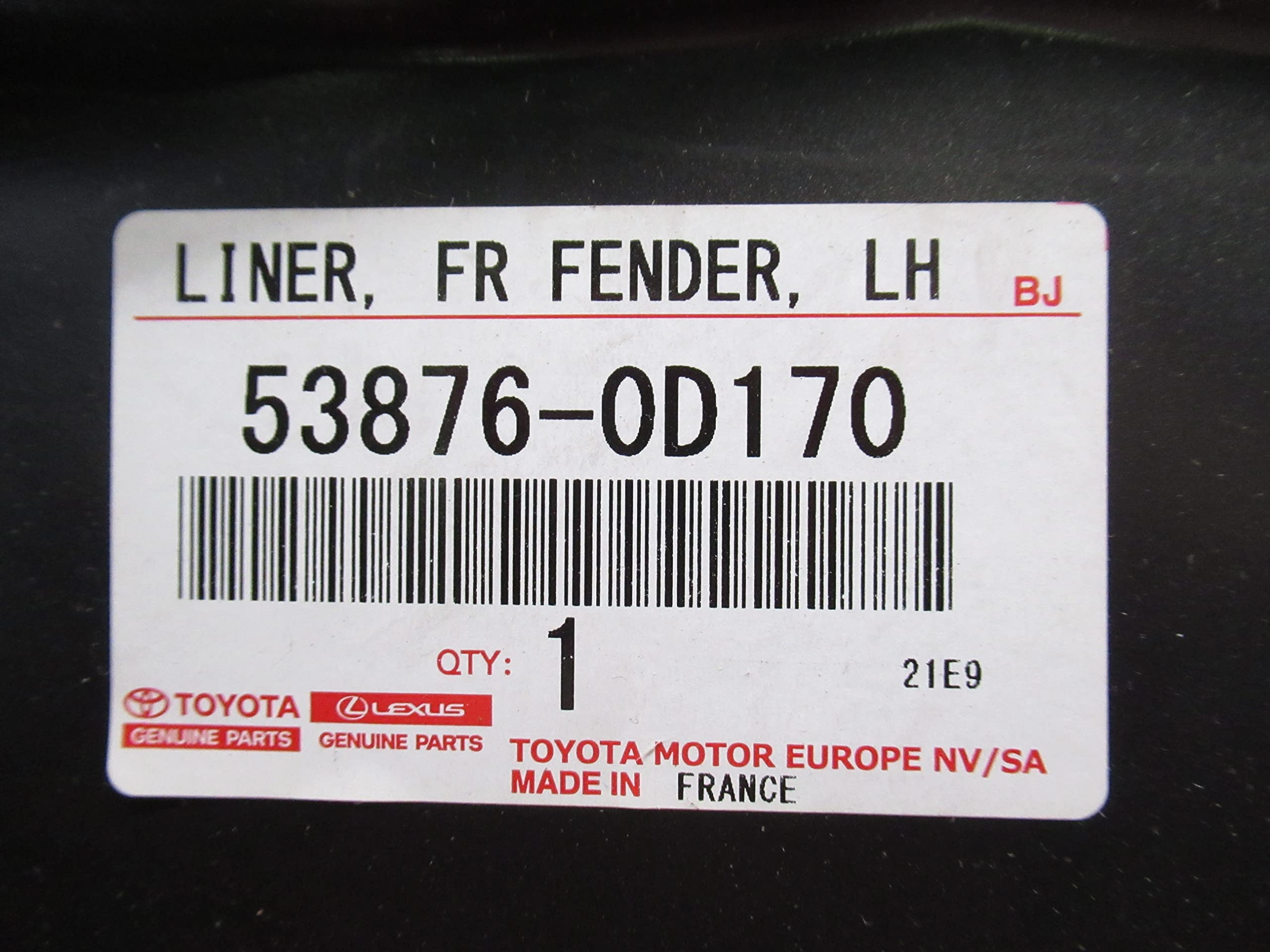 Toyota 53876-0D170 Fender Liner, Body - Amazon Canada