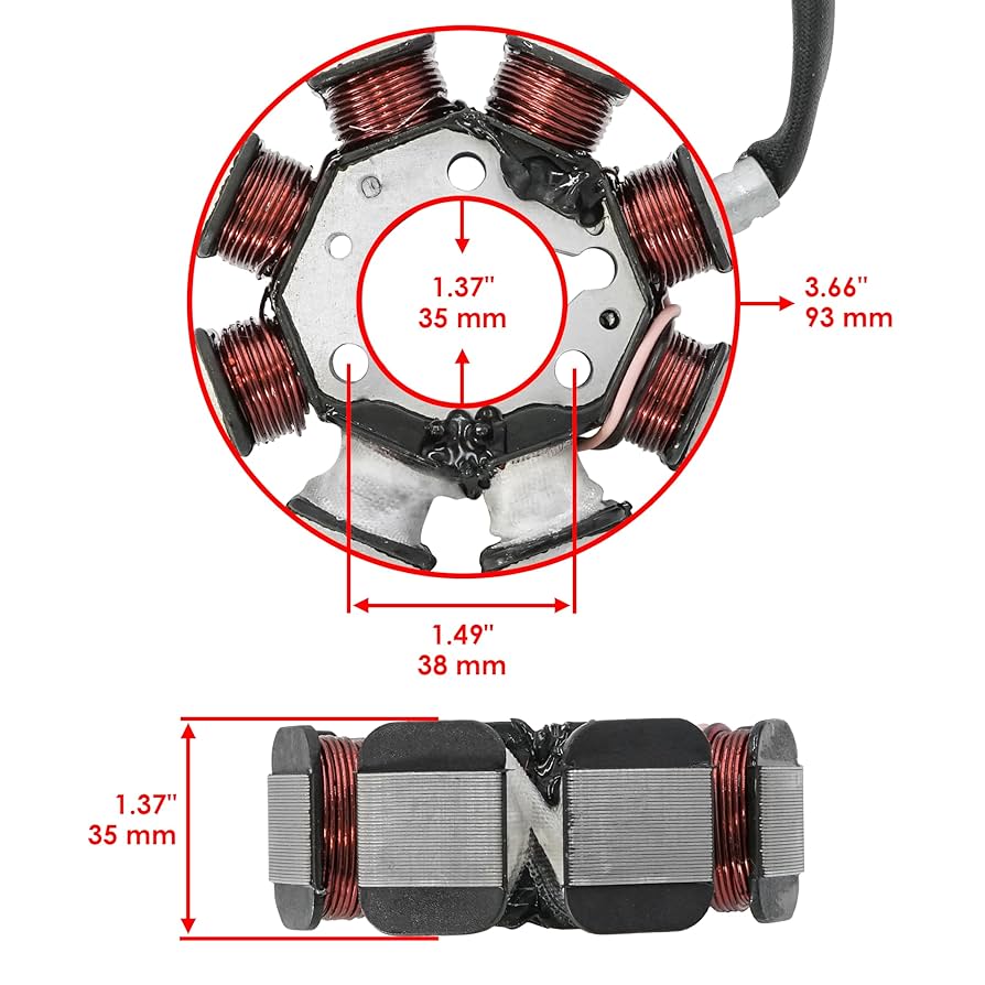 Amazon | Caltric Stator Kawasaki 21003-1262 21003-1172に対応