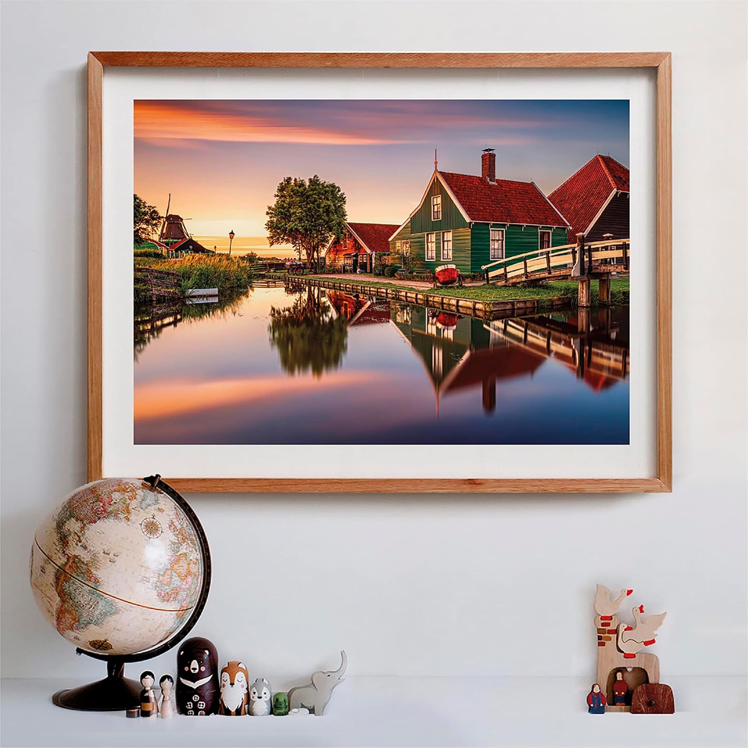 Clementoni Collection-Zaanse Schans-1500 Pieces Adult Jigsaw Puzzle, Made in Italy, Multicoloured, 31696
