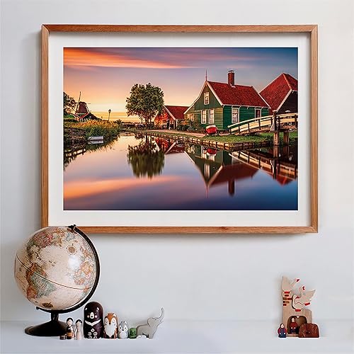 Miniatura 6 de Clementoni Collection-Zaanse Schans-31696 - Rompecabezas para adultos, 1500 piezas, hecho en Italia, multicolor