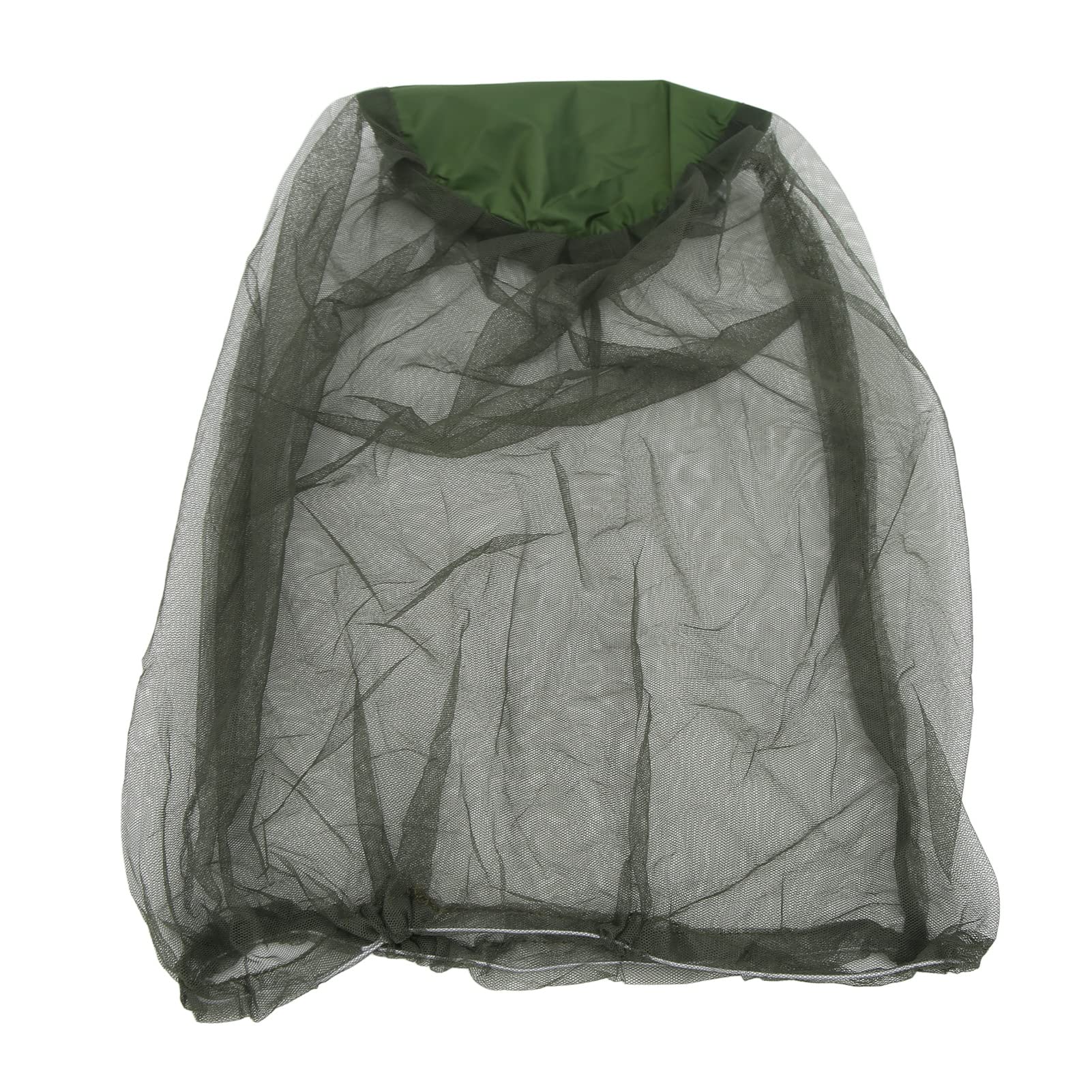 Rete a testa di moscerino con borsa per riporre la testa di zanzara in nylon per esterni, escursionismo, campeggio, arrampicata, pesca e camminata (nero), Nero , 46*42 cm