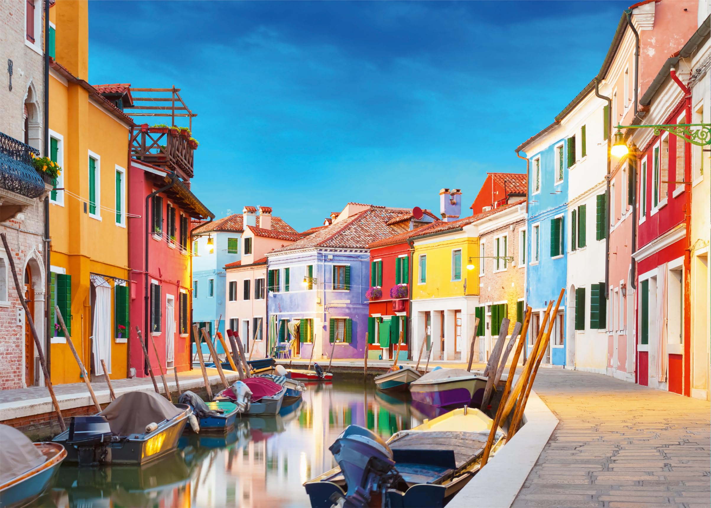 Wonder Forge Puzzle 11011044 - Burano Italien - Puzzle 1000 Teile - Geschenke für Erwachsene und Kinder ab 14 Jahren