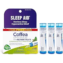 Boiron Coffea Cruda 30C Homeopathic Sleep Aid for Restless Sleep, Mental Hyperactivity, Racing Thoughts, and Difficulty Sleeping - 3 Count (240 Pellets)
