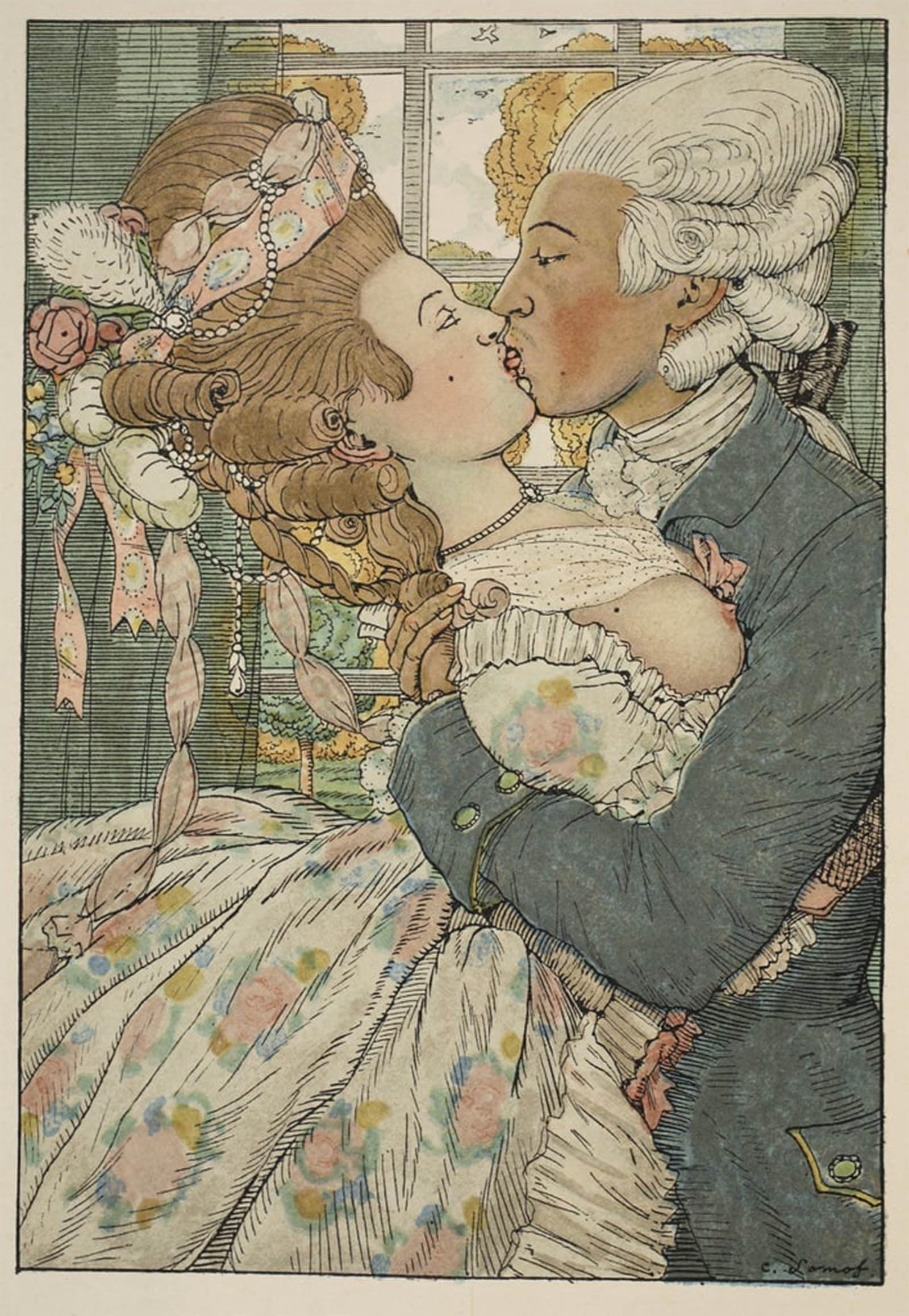 Cuadro il Bacio impreso en lienzo vertical de 60x90cm para realzar paredes de salones 5