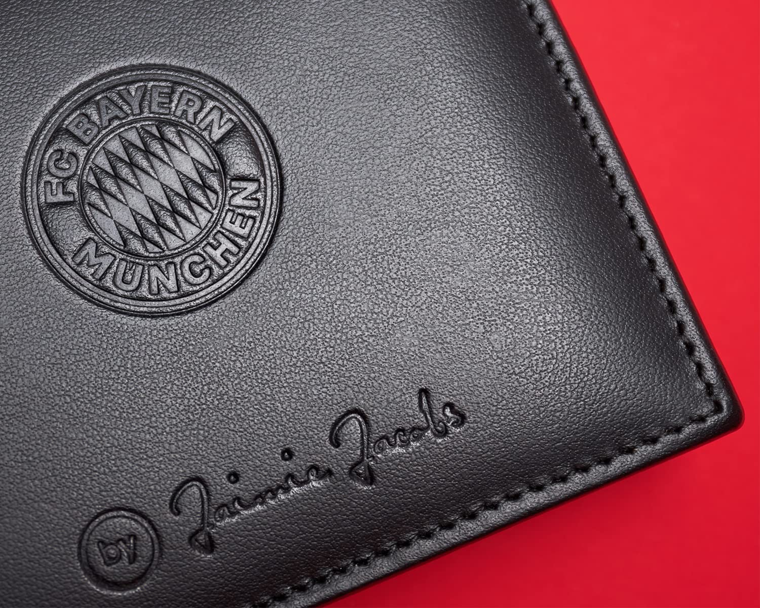 Jaimie Jacobs Flap Boy FC Bayern München Edition Magic Wallet Geldbeutel aus Leder offizieller Fanartikel (Mit Münzfach)