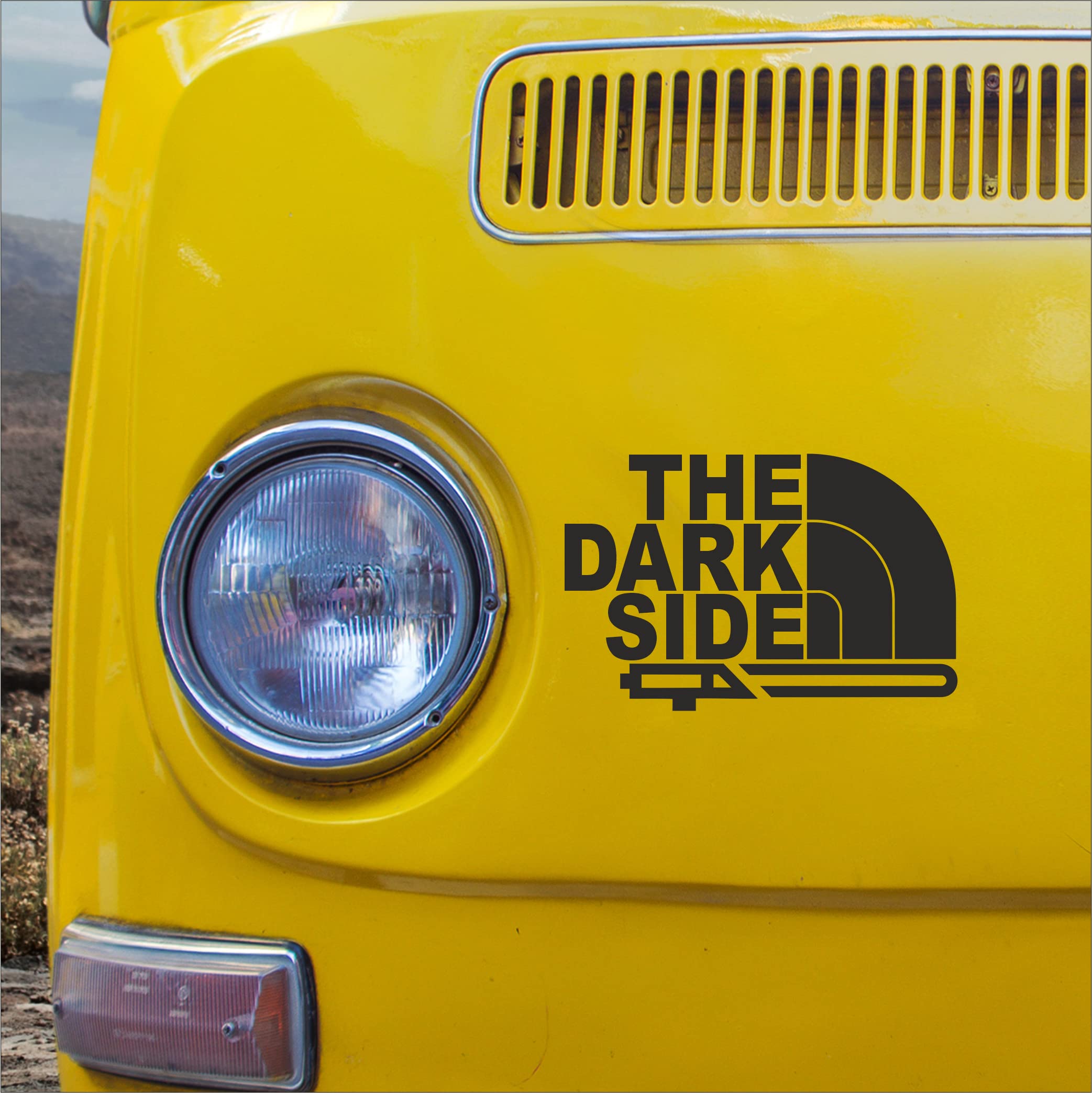 Level 33 Black The Dark Side - Funny Vinyl Decal - Will Apply To Most Surfaces - Vehicles, Camper Bumper Sign Decal 15Cm X 9.7Cm