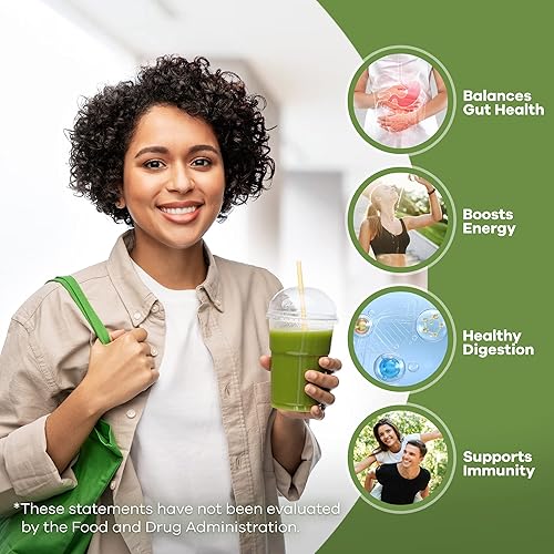 Miniatura 5 de Red's Kitchen Sink Power Greens Powder - Polvo de superalimento de verduras diarias, mezcla de bebidas con frutas y verduras de hojas verdes,