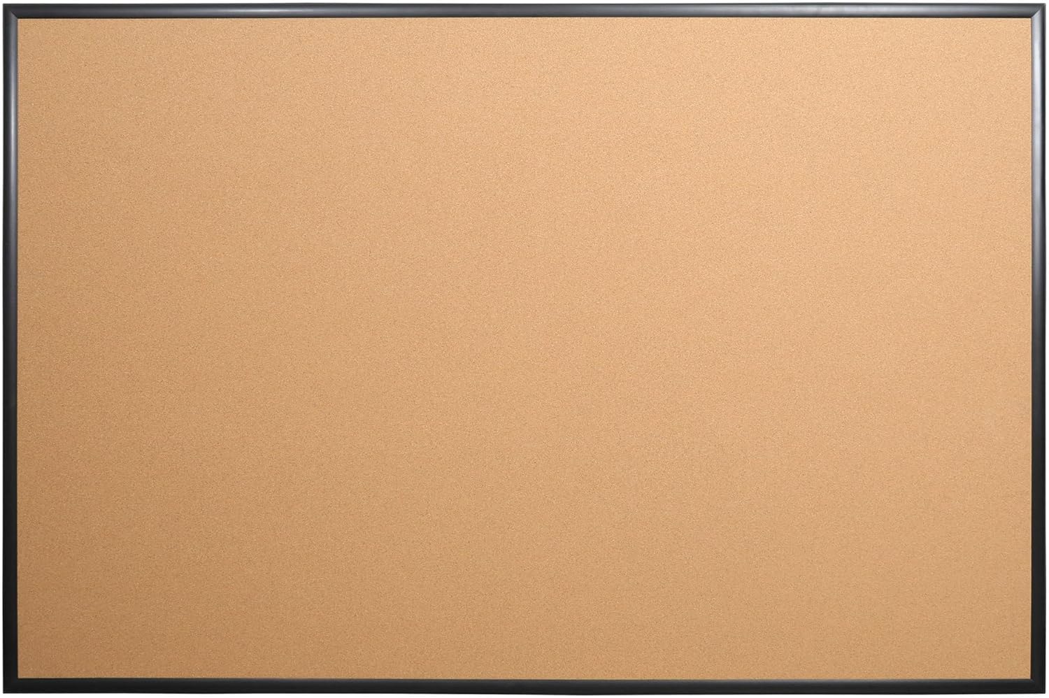 Office Depot Brand Cork Bulletin Board, 48 x 72, Aluminum Frame With Black Finish
