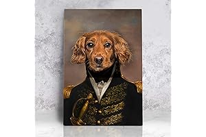 Personalized Royal Pet Portrait on Canvas