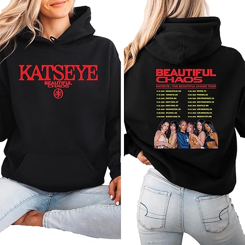 Katseye Hoodie - Beautiful Chaos 2025 Tour Shirt, Global Girl