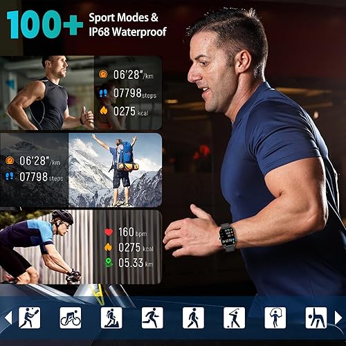 Miniatura 3 de Reloj inteligente para mujeres y hombres con texto y llamadas, nuevos relojes inteligentes con IA 2025 con monitor de frecuencia cardíaca,