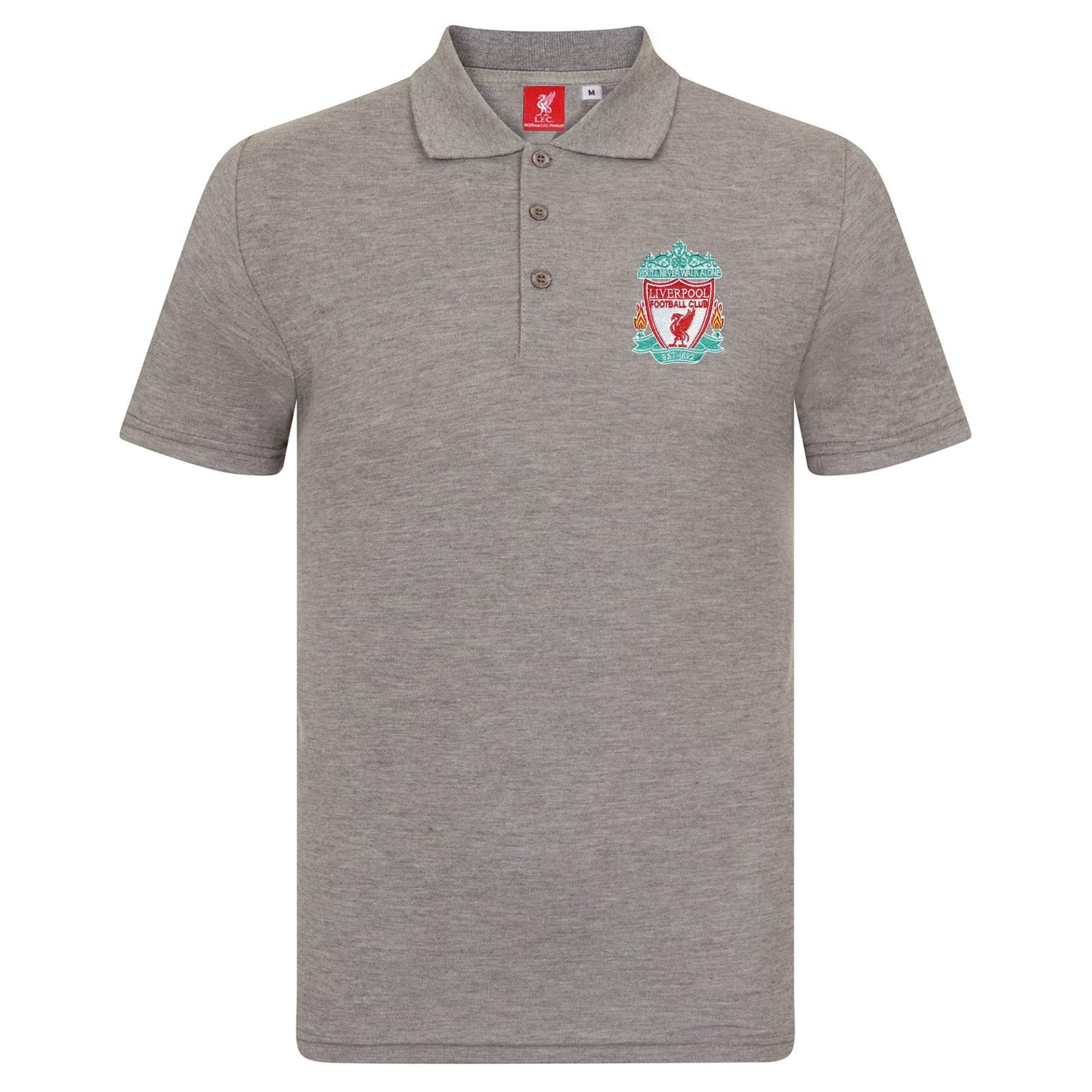 Liverpool FC Mens Polo Shirt Crest Official Football Gift