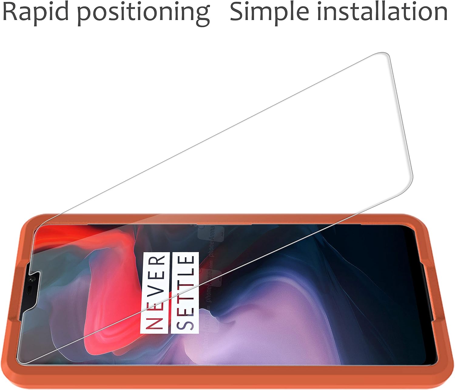 [3 Pack] UniqueMe for Oneplus 6 Screen Protector,[Alignment Frame][Japan Tempered Glass]