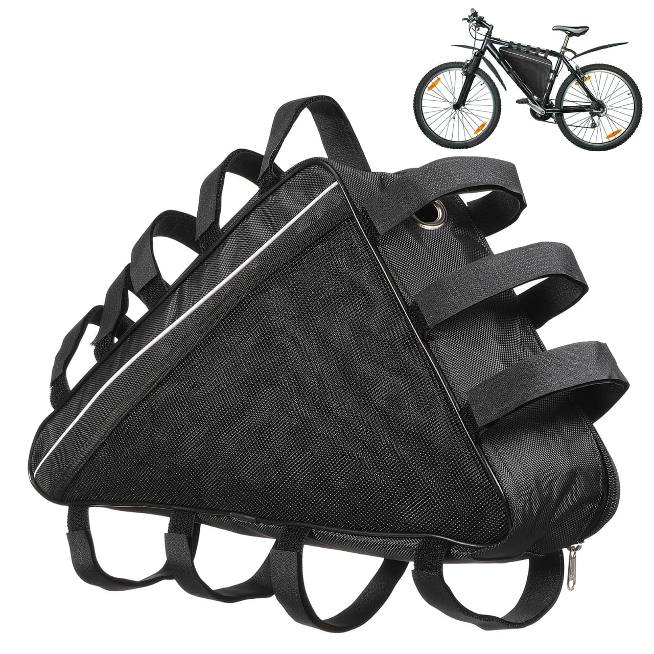 HANABASS Ebike Battery Bag, Waterproof Triangle Frame Storage for Bicycle Conversion Kit & Controller, Oxford Cloth Cycling Pouch