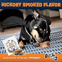 Vista 5 de Huesos de perro para masticadores agresivos Rebanadas de hueso de res con sabor ahumado de nogal Golosinas para perros pequeños – Todo natural