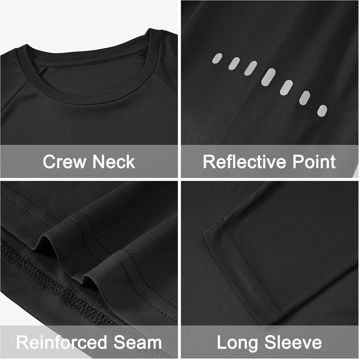 Men's Long Sleeve Rash Guard Swim Shirts UPF 50+ Sun Protection Dry Fit T-Shirt Athletic Tops for Running Hiking Fishing - Image 5