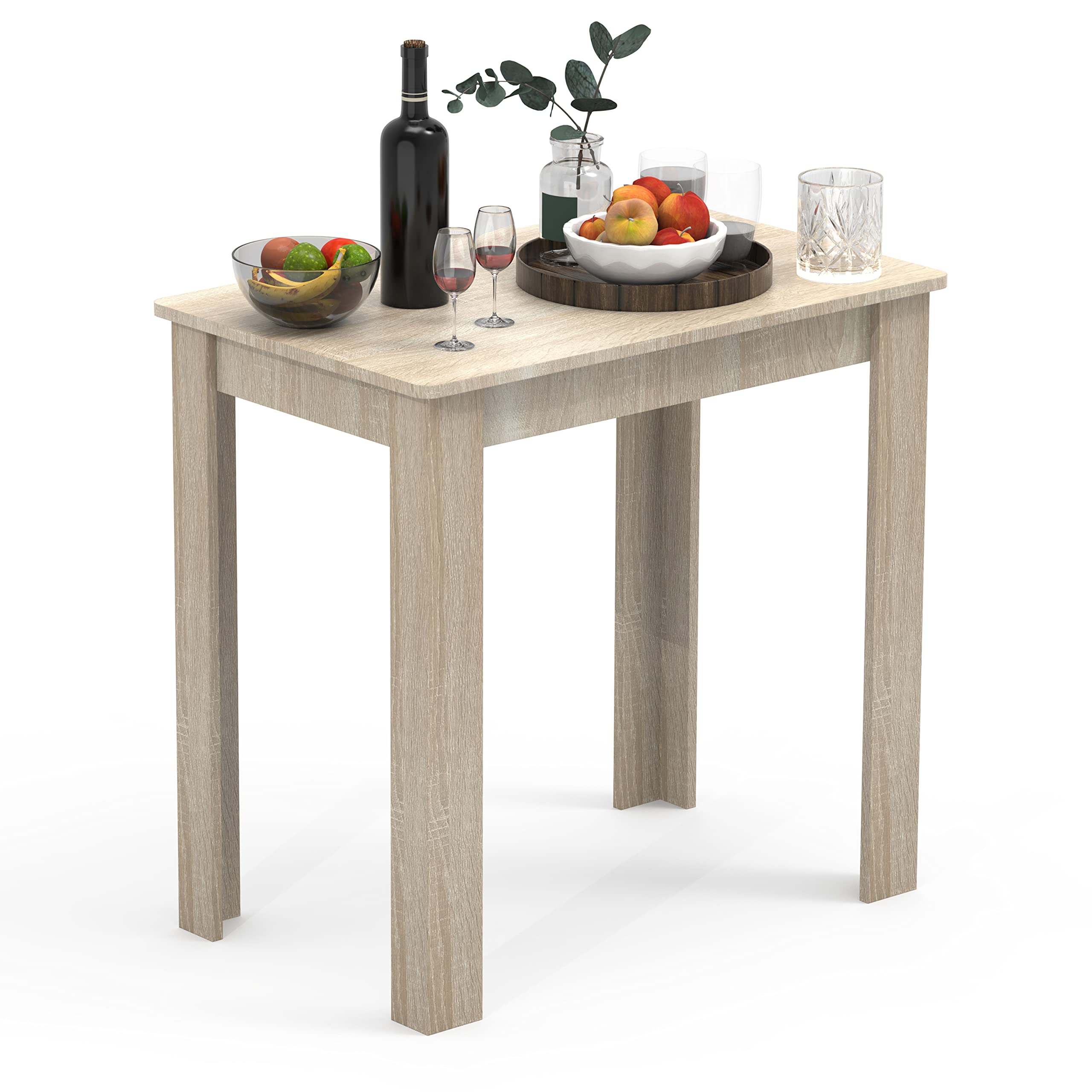 VCM sedie Tavolo Cucina, tavola da Pranzo, tavoli da Pranzo, Set Tavolo e sedie da Pranzo Tavolo da Pranzo in Legno Tavolo da Cucina Esal 80 x 50 cm Rovere di Sonoma
