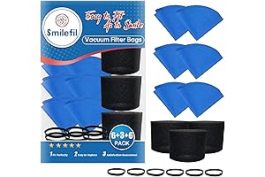 Smilefil Ultimate Shop Vac Cartridge Filter Sleeve 90585, Value Pack