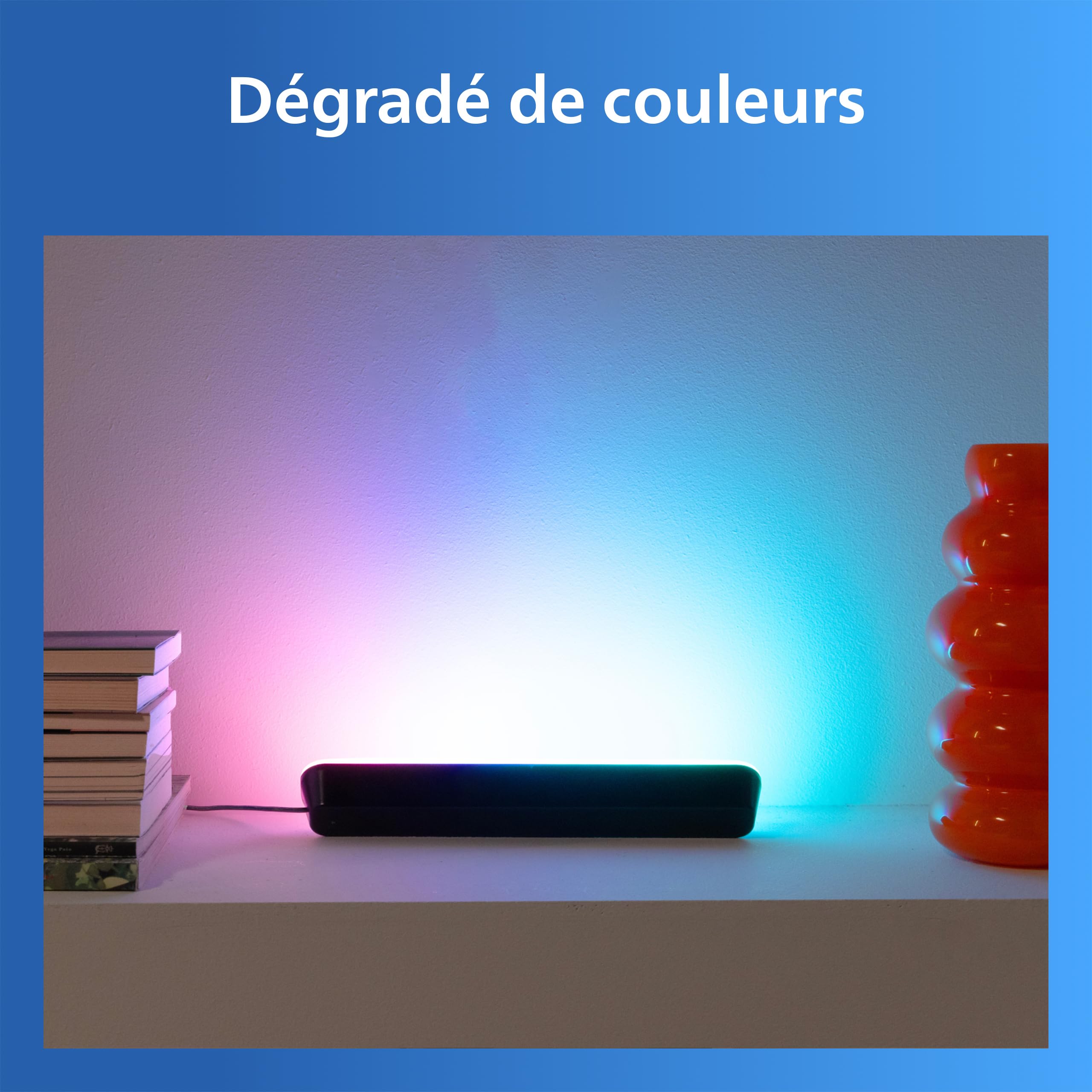 Philips Smart LED, Ampoule Connectée LED en verre RGB GU10, 345 lm, Lumière Couleur et Blanc Réglable 2200-6500 K, Gradation Faible, Connected by WiZ, Alexa, Google Home, Apple Home, Pack de 3