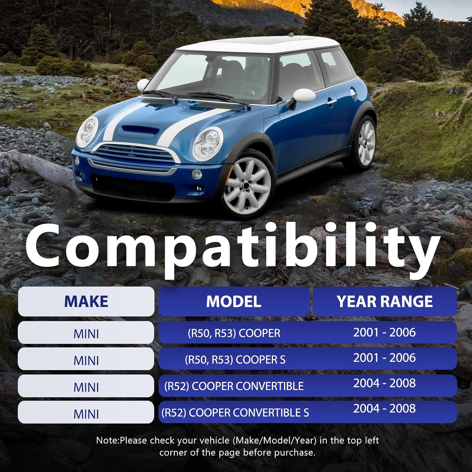 Control Arm, Front Lower Suspension Kit with Bushings Compatible With 2002-06 Mini Cooper R50 R53 2007-08 Mini Cooper Convertible R52
