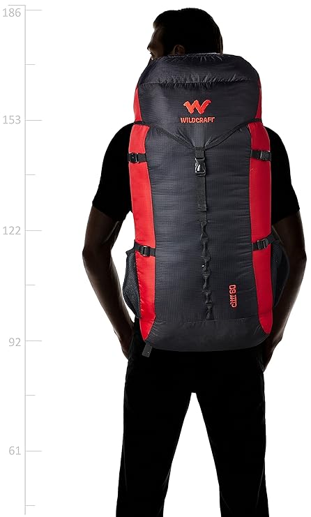 Wildcraft 60 ltrs orange rucksack Clearance