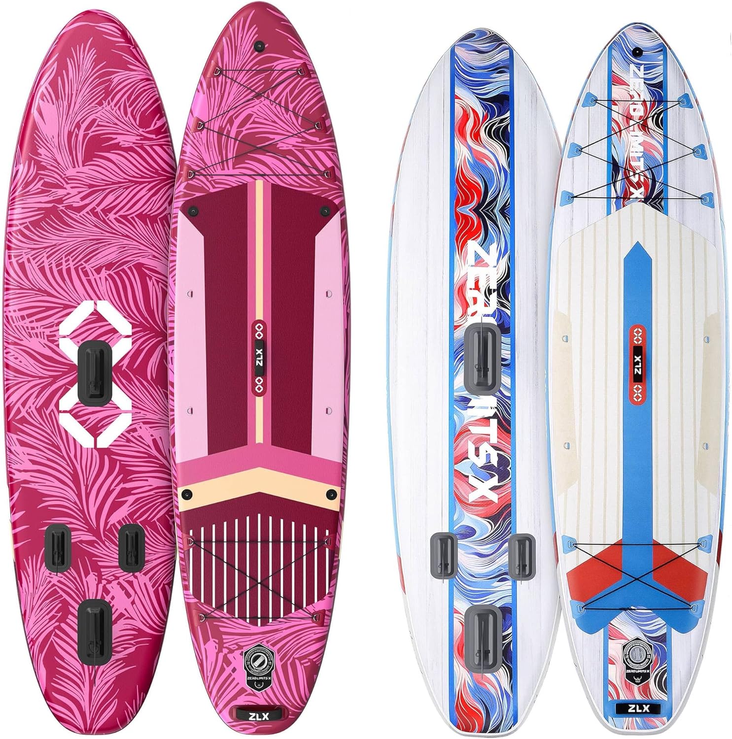 2 PCS Paddle Board - 10.5 FT Inflatable Stand Up Paddle Board with Accessories & 11.5 FT Inflatable Stand Up Paddle Board Skill Levels, Adults & Youth