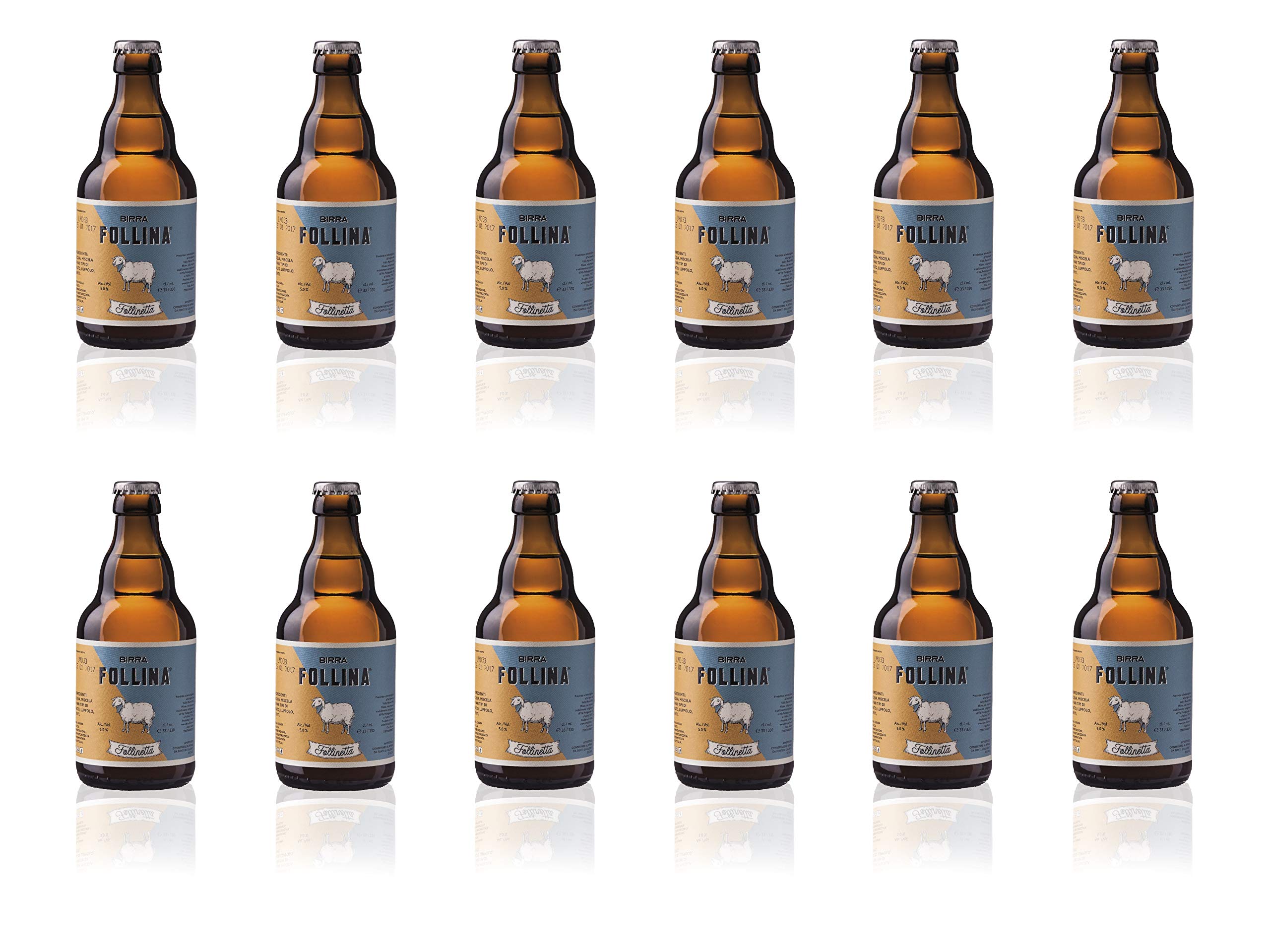 Birra Follina - la Follinetta - Birra Artigianale Belgian Saison non filtrata e non pastorizzata - 33cl - Gradazione Alcolica 5.0% - Prodotta in Italia (12)