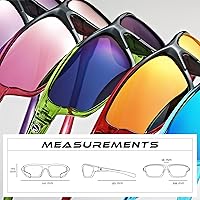 Vista 6 de Nitrogen Gafas de sol deportivas polarizadas envolventes para hombres y mujeres, UV400, para conducir, pescar, correr, gafas de sol