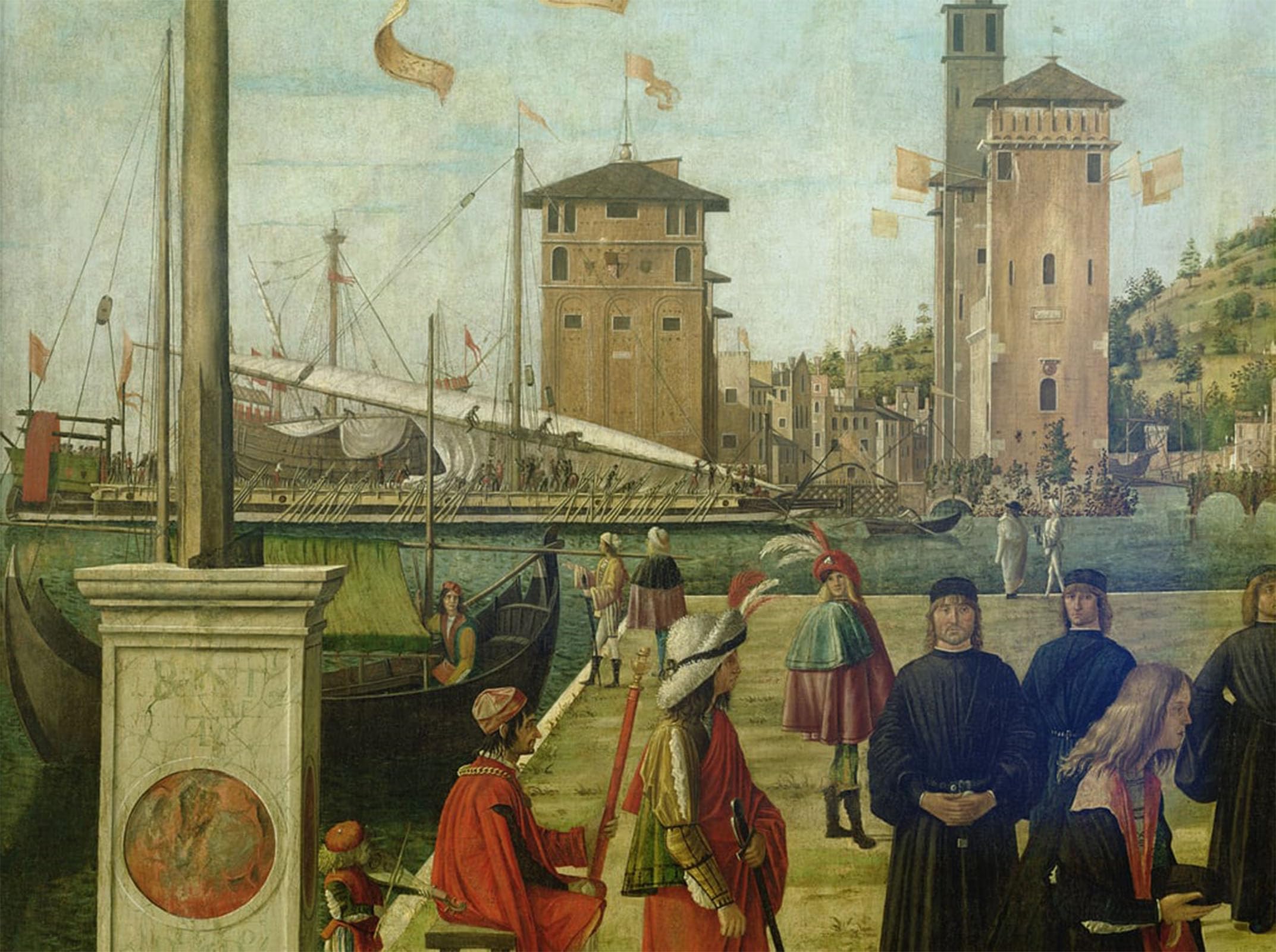 POSTERIIk Famous Animal Posters Vintage Picture the Return of the Ambassadors by Vittore Carpaccio Modern Wall Decor for Home Decor 60x90cm