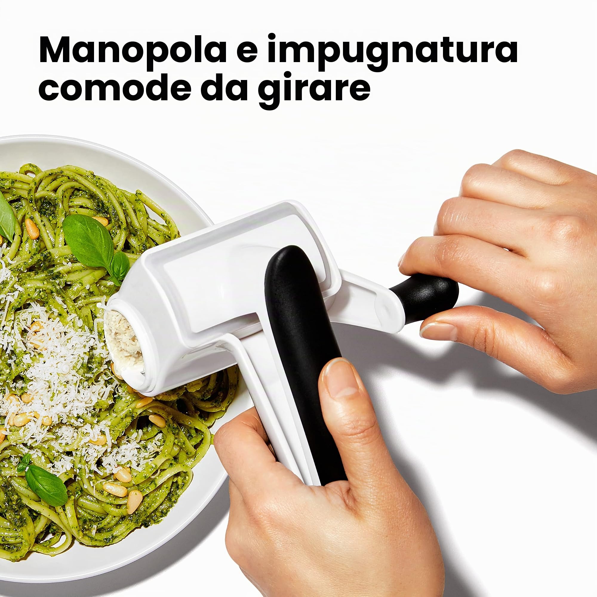 OXO Good Grips - Grattugia rotante, colore: Bianco
