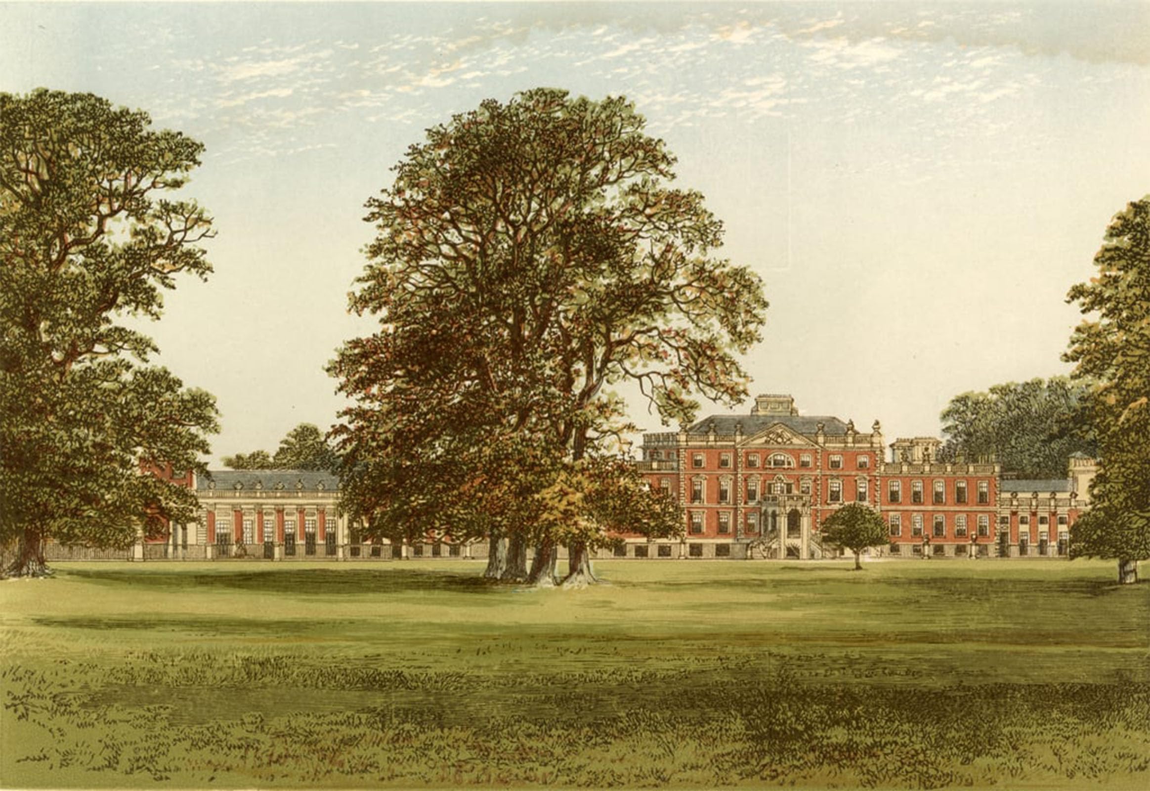 ARTXLXXBN Famous Prints Artwork Pictures Poster Painting Art Wimpole Hall by Alexander Lydon Artwork Landscape Pictures for Home Decor 60x90cm