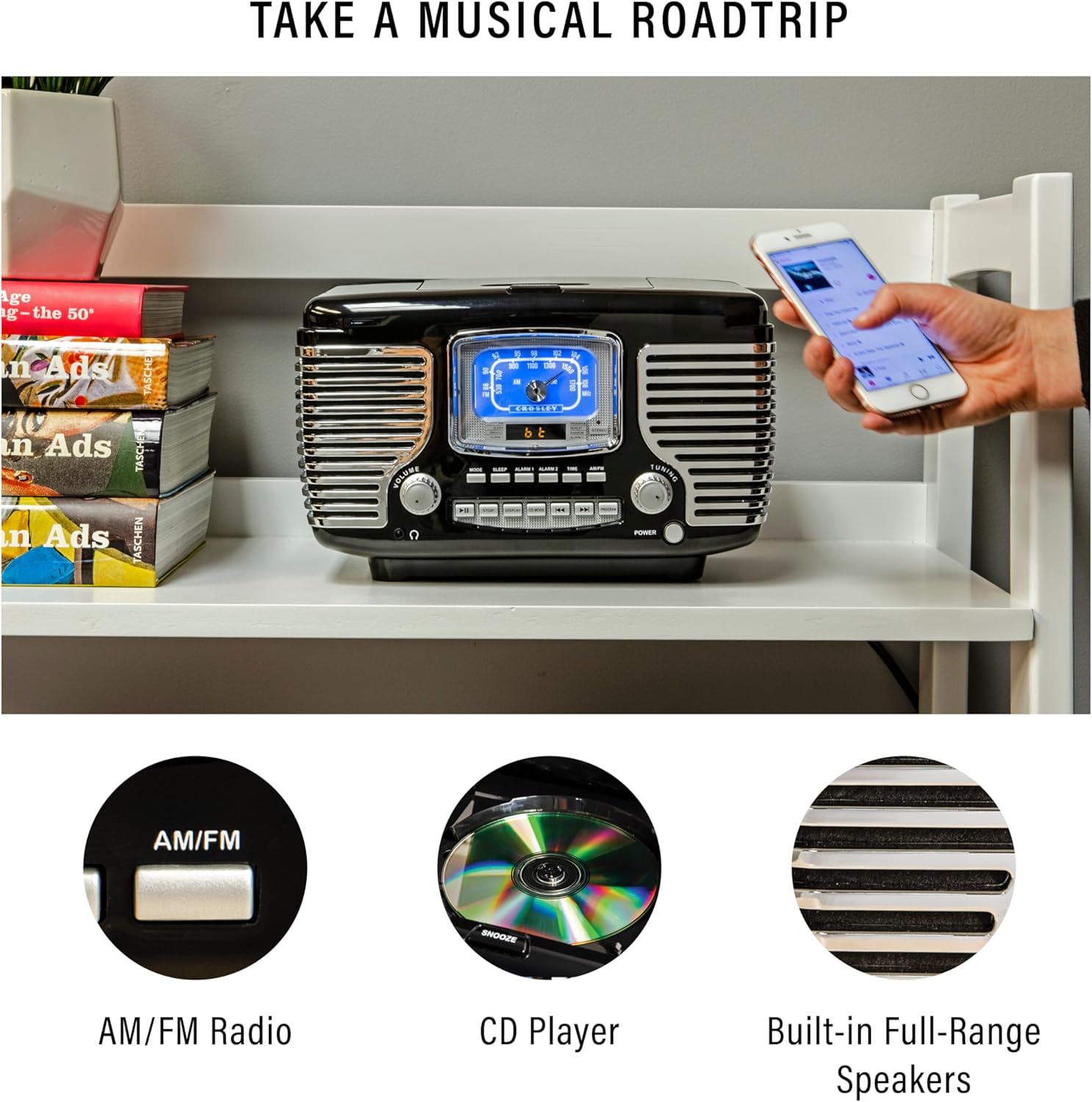 Tune In Style: Review of the Crosley CR612B-BK Retro Alarm Clock Radio