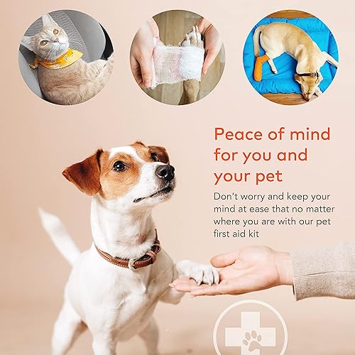 Miniatura 4 de ARCA PET Kit de Primeros Auxilios para Perros - Kit de Emergencia para Mascotas - Bolsa de Primeros Auxilios Resistente al Agua de Alta Visibilidad