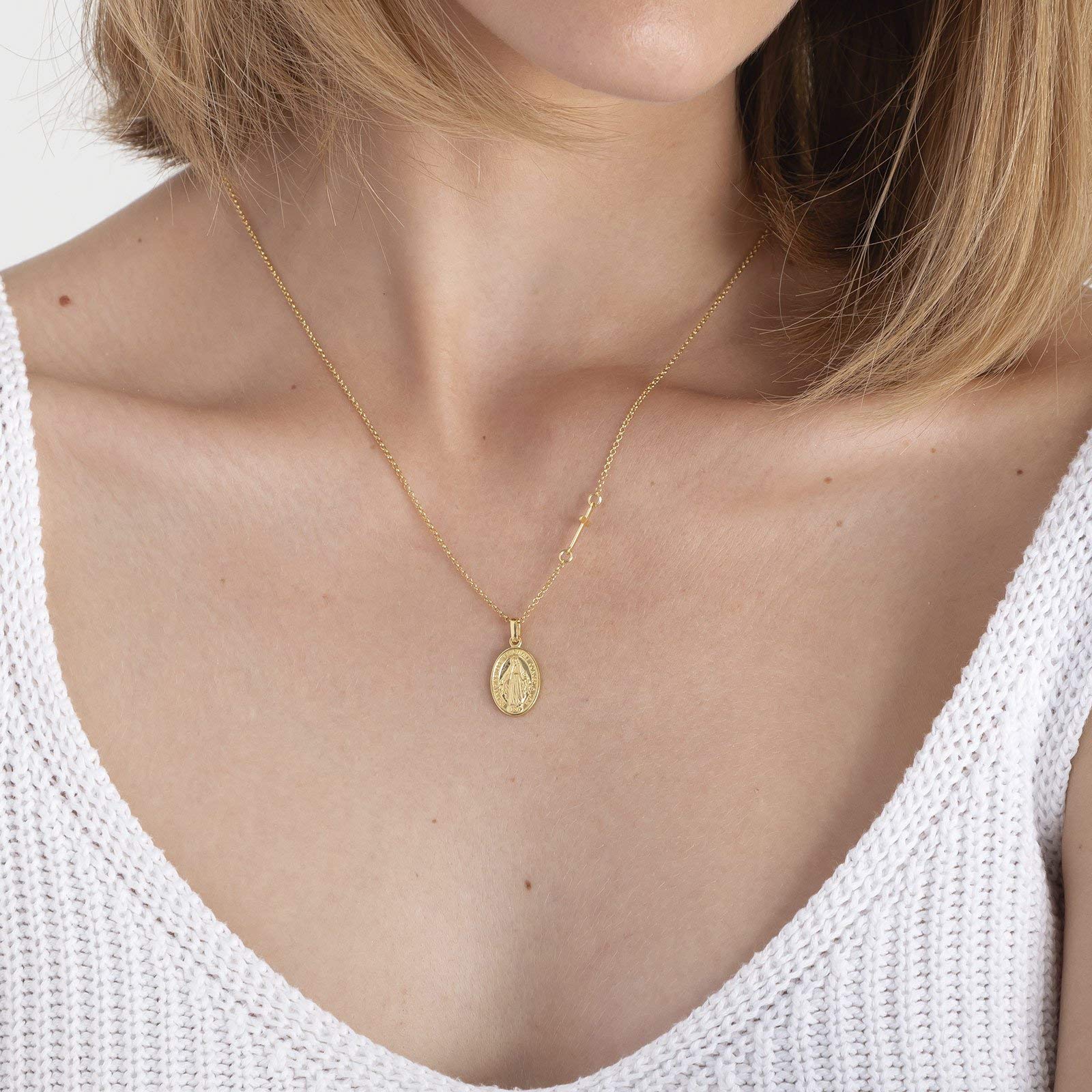 Collar Medalla Virgen Milagrosa