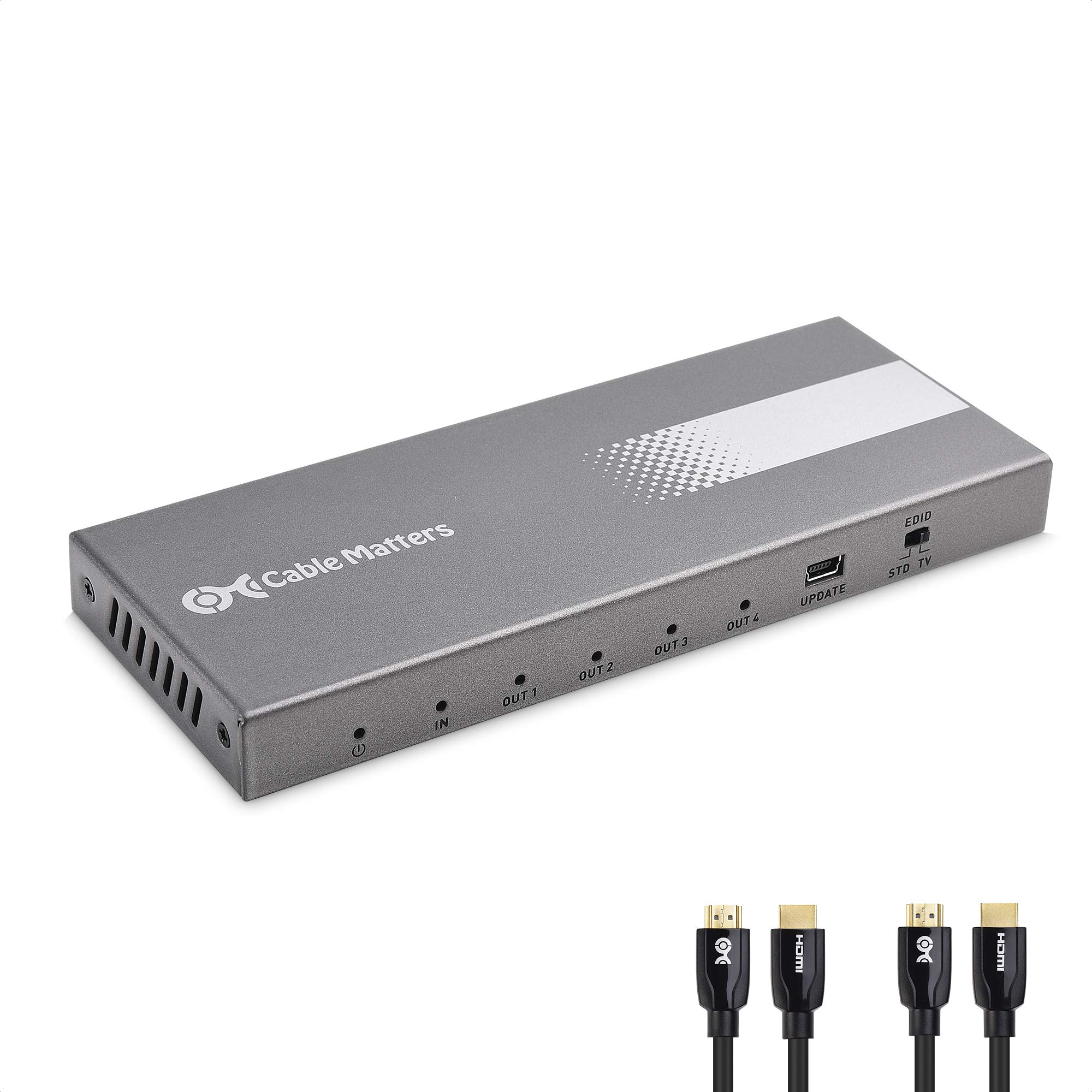 Amazon | Cable Matters 18Gbps HDMI 分配器 1入力4出力、4K